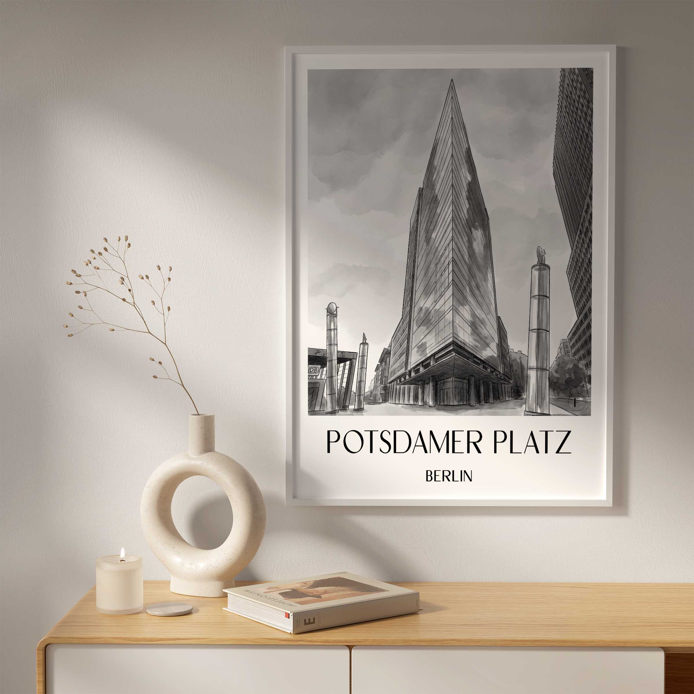 potsdamer-platz-berlin-deutschland-poster-aquarell-schwarz-weiss