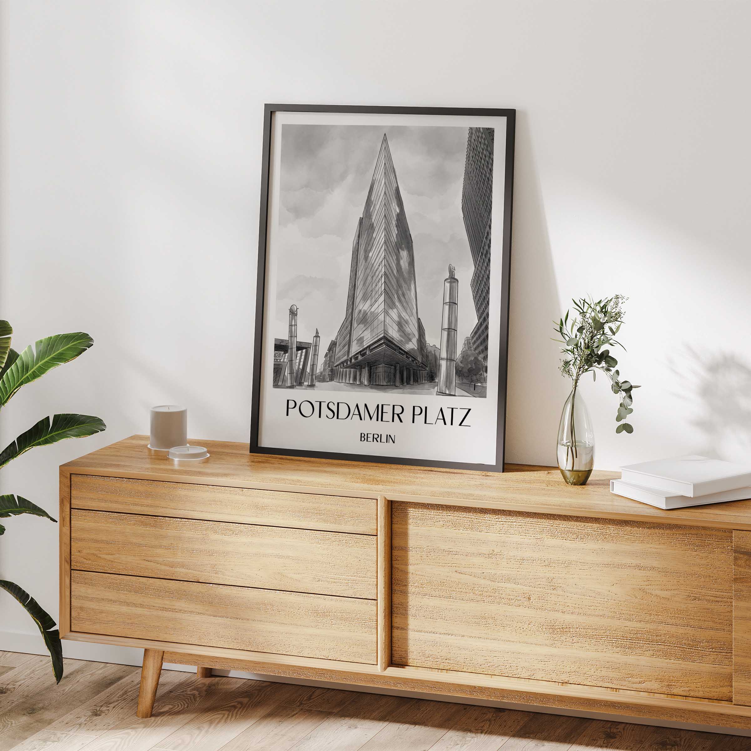 potsdamer-platz-berlin-deutschland-poster-aquarell-schwarz-weiss