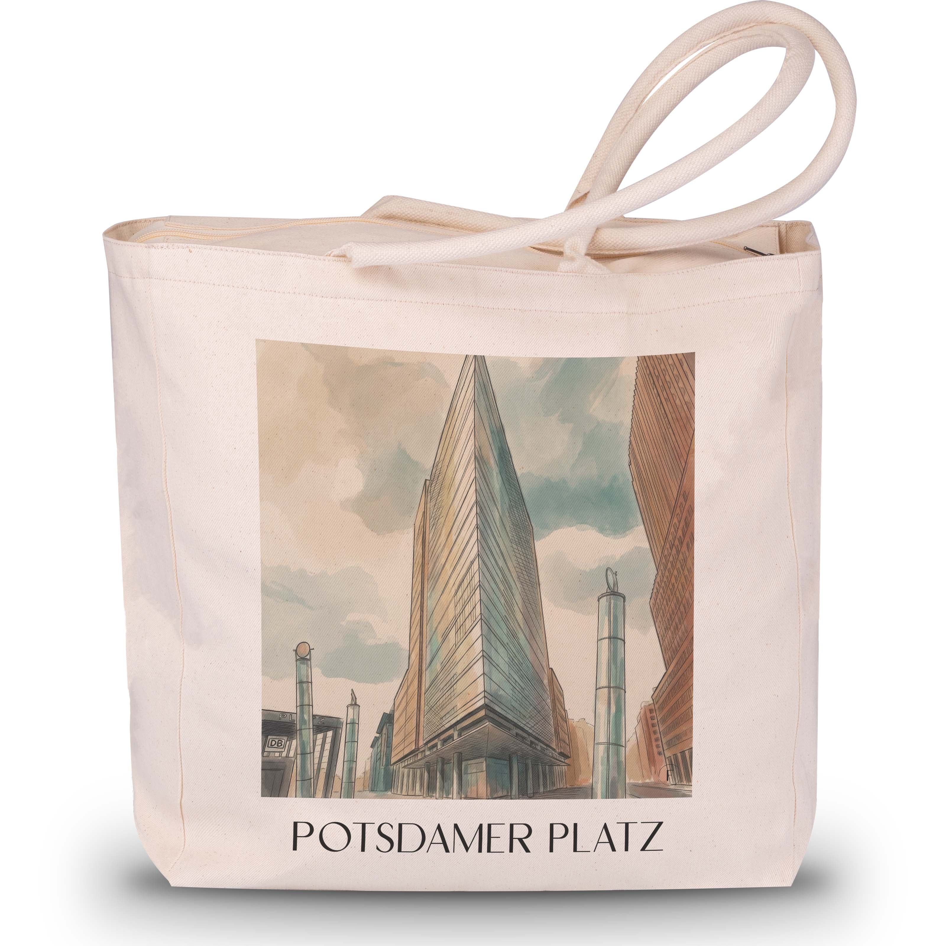 potsdamer-platz-berlin-deutschland-einkaufstasche-aquarell