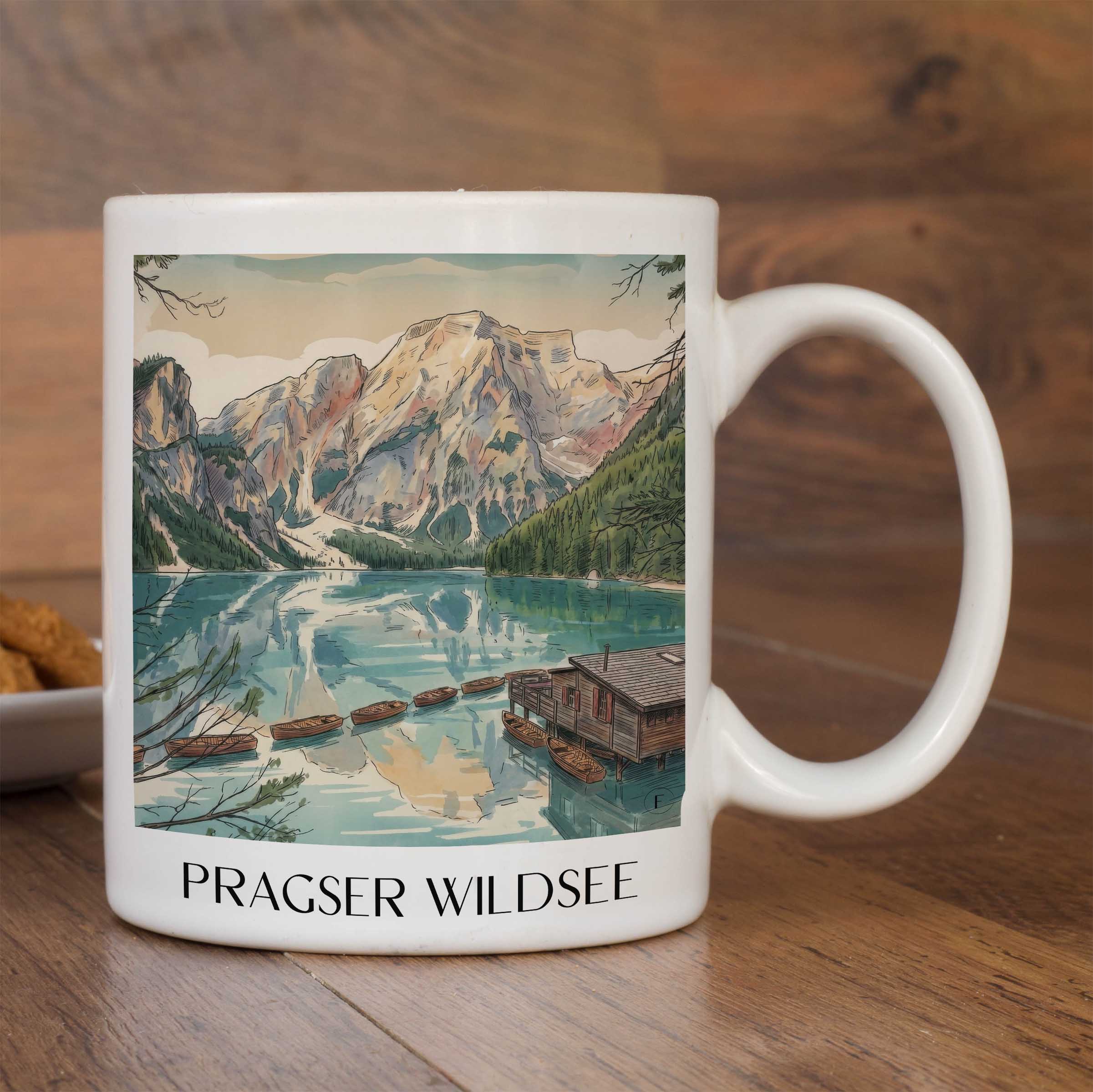 pragser-wildsee-südtirol-italien-kaffeebecher-aquarell
