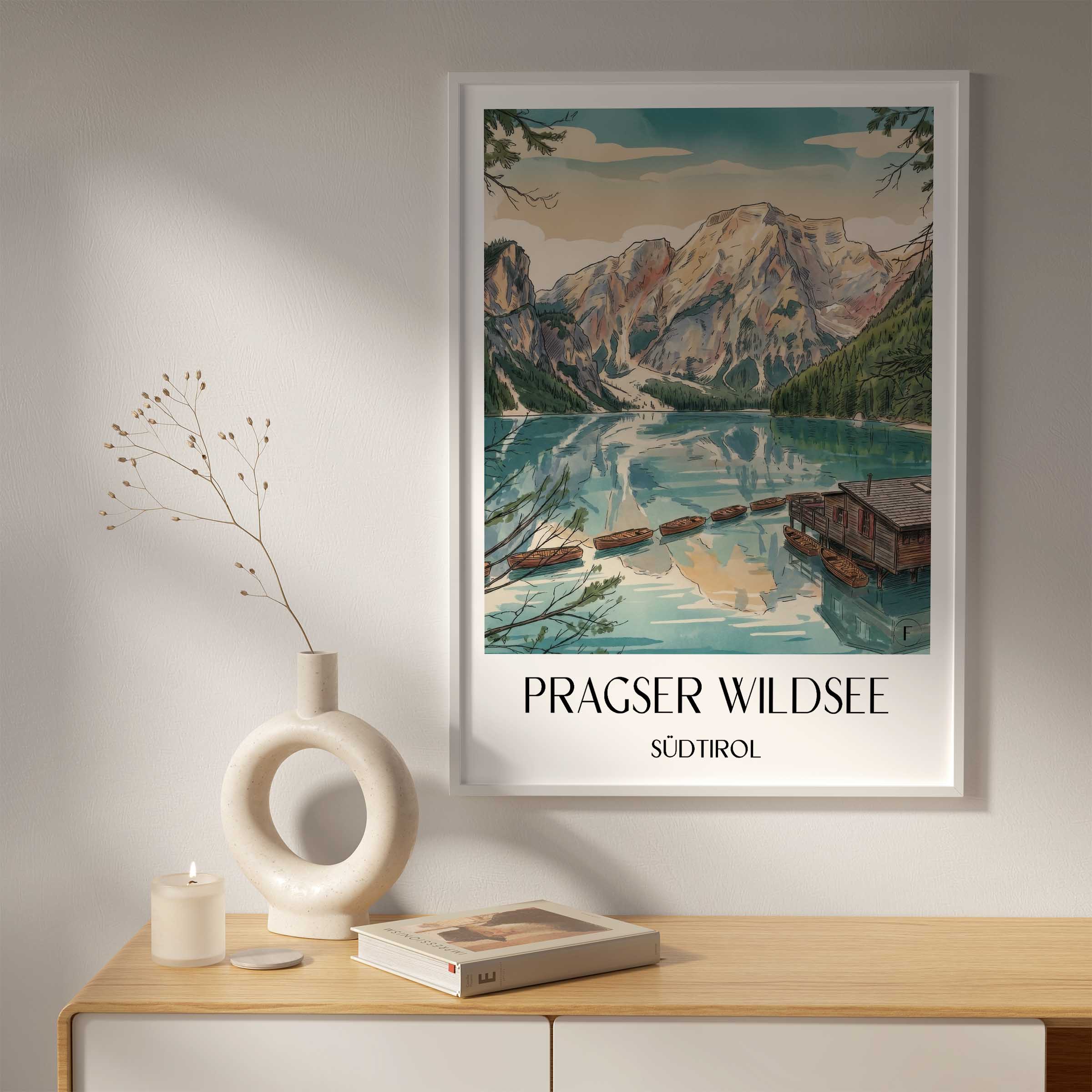 pragser-wildsee-südtirol-italien-poster-aquarell