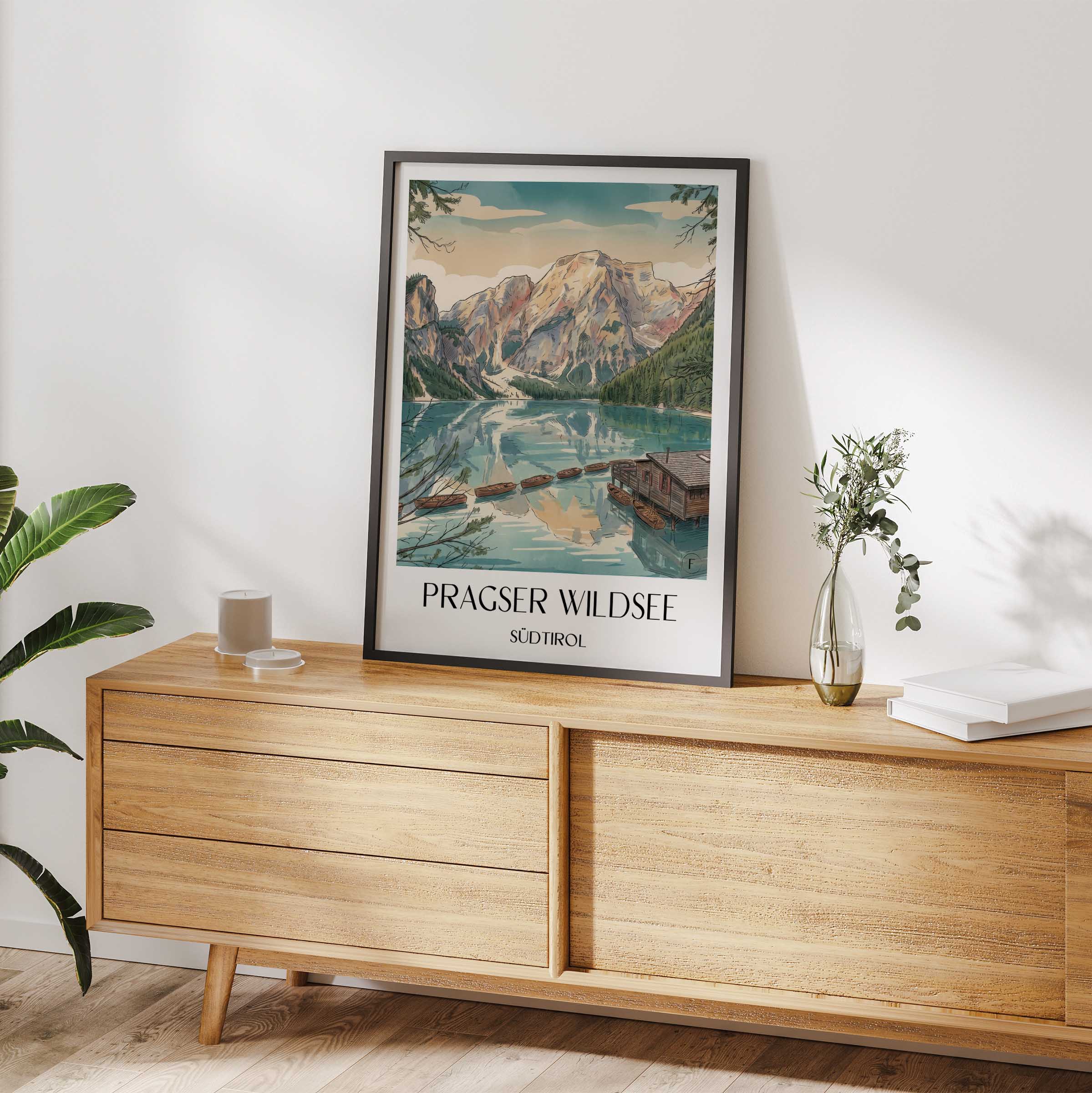pragser-wildsee-südtirol-italien-poster-aquarell