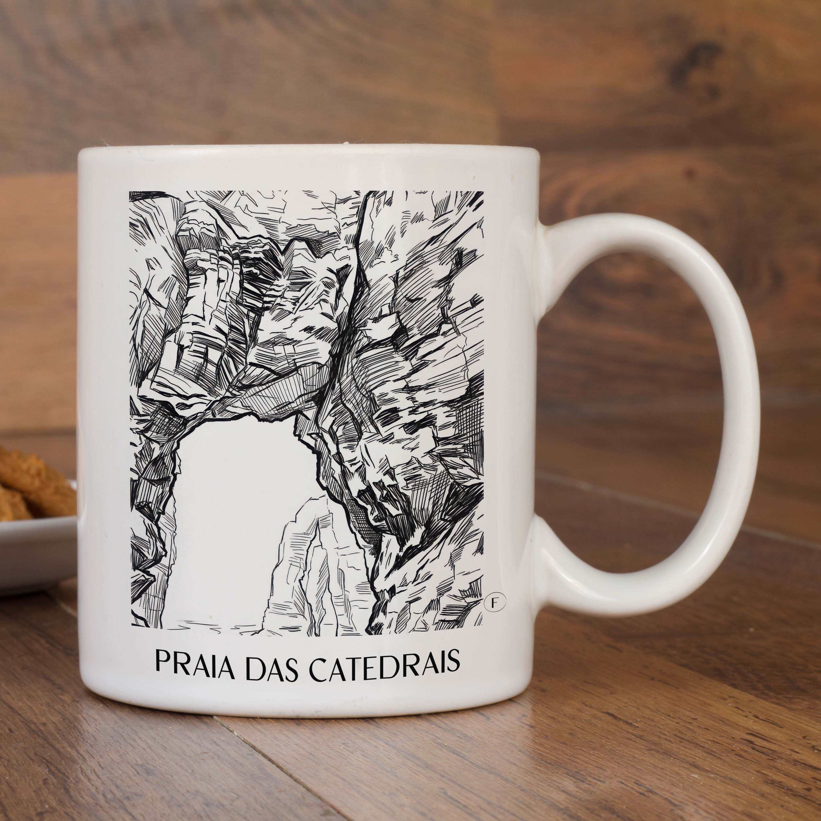 praia-das-catedrais-spanien-spanien-kaffeebecher-skizze