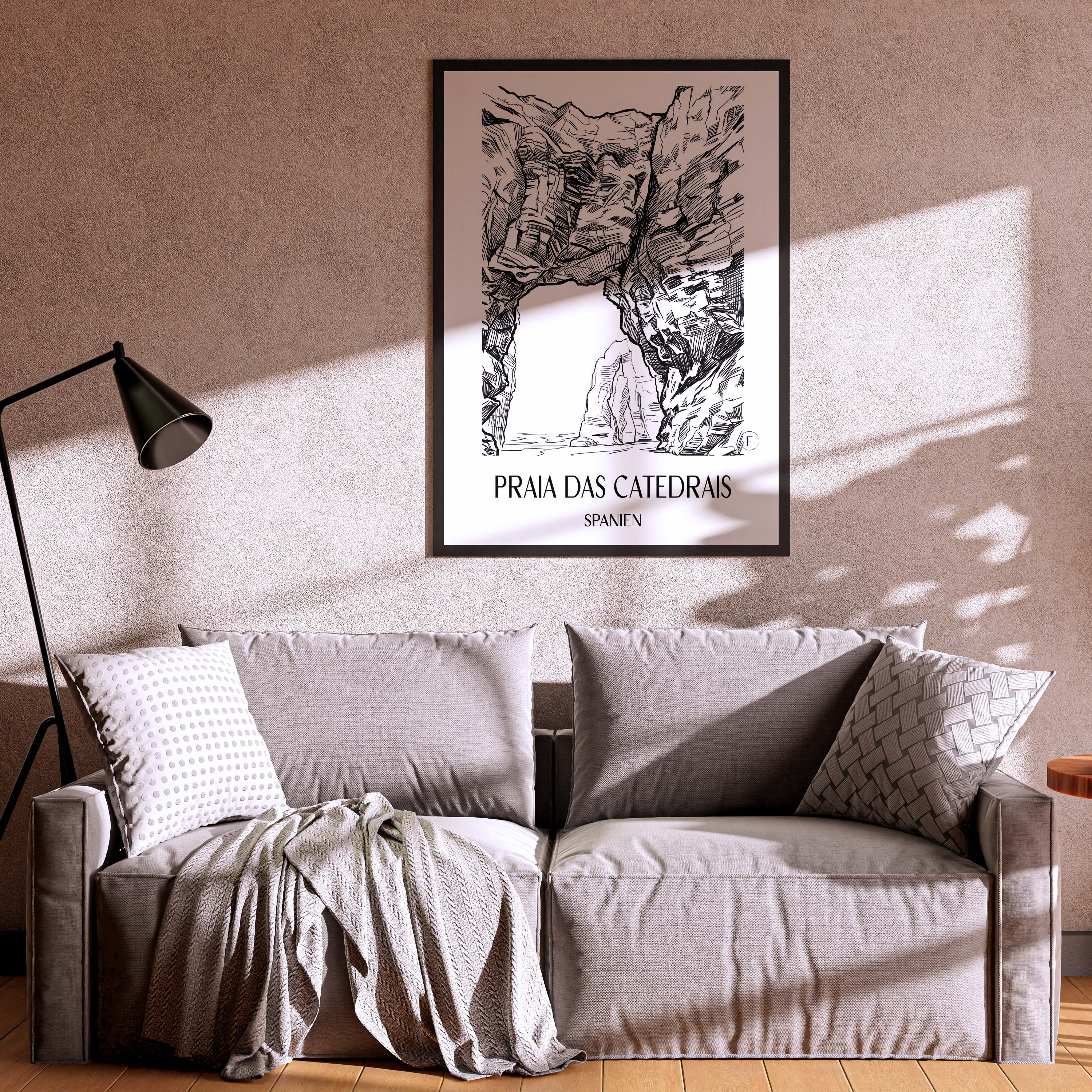 praia-das-catedrais-spanien-spanien-poster-skizze