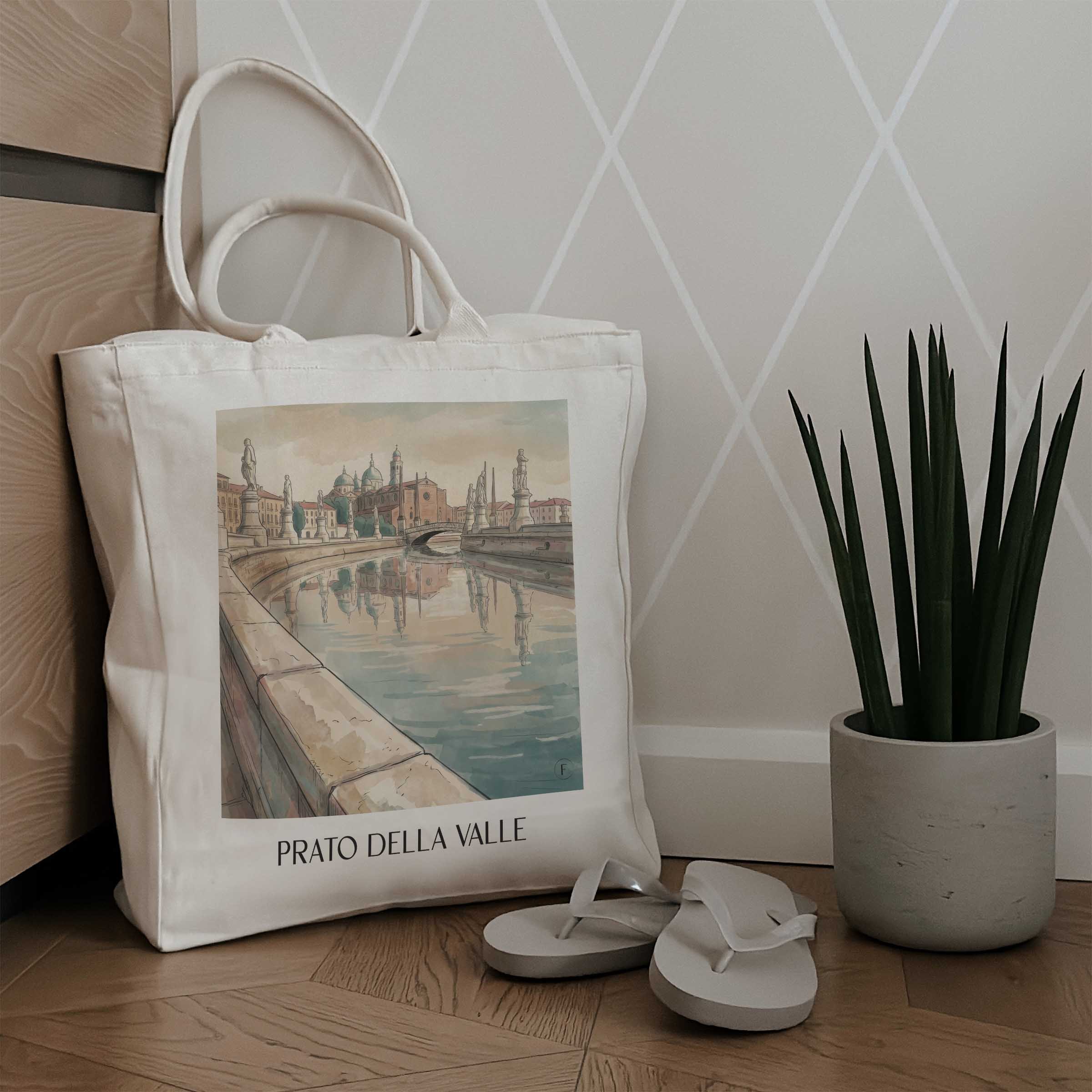 prato-della-valle-padua-italien-einkaufstasche-aquarell