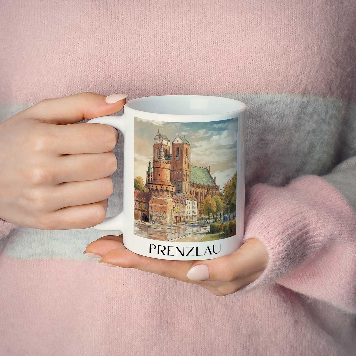 prenzlau-uckermark-deutschland-kaffeebecher-aquarell