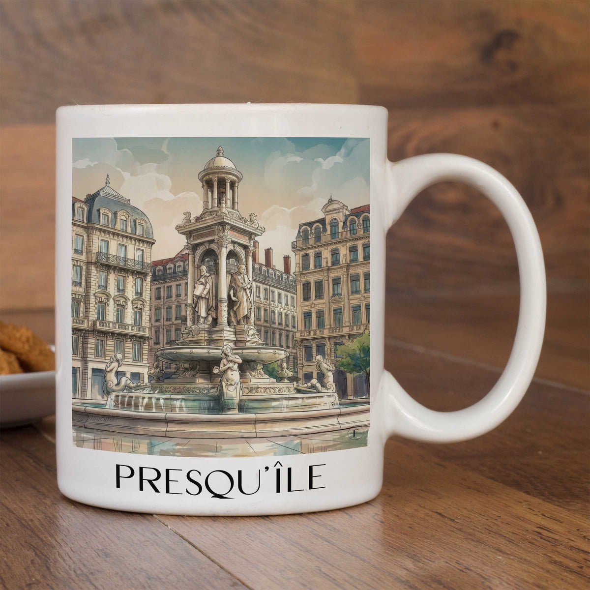 presqu'île-lyon-frankreich-kaffeebecher-aquarell