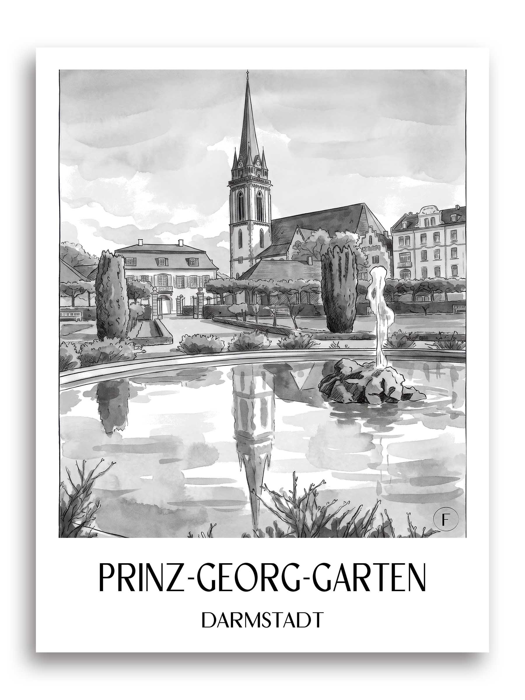 prinz-georg-garten-darmstadt-deutschland-poster-aquarell-schwarz-weiss