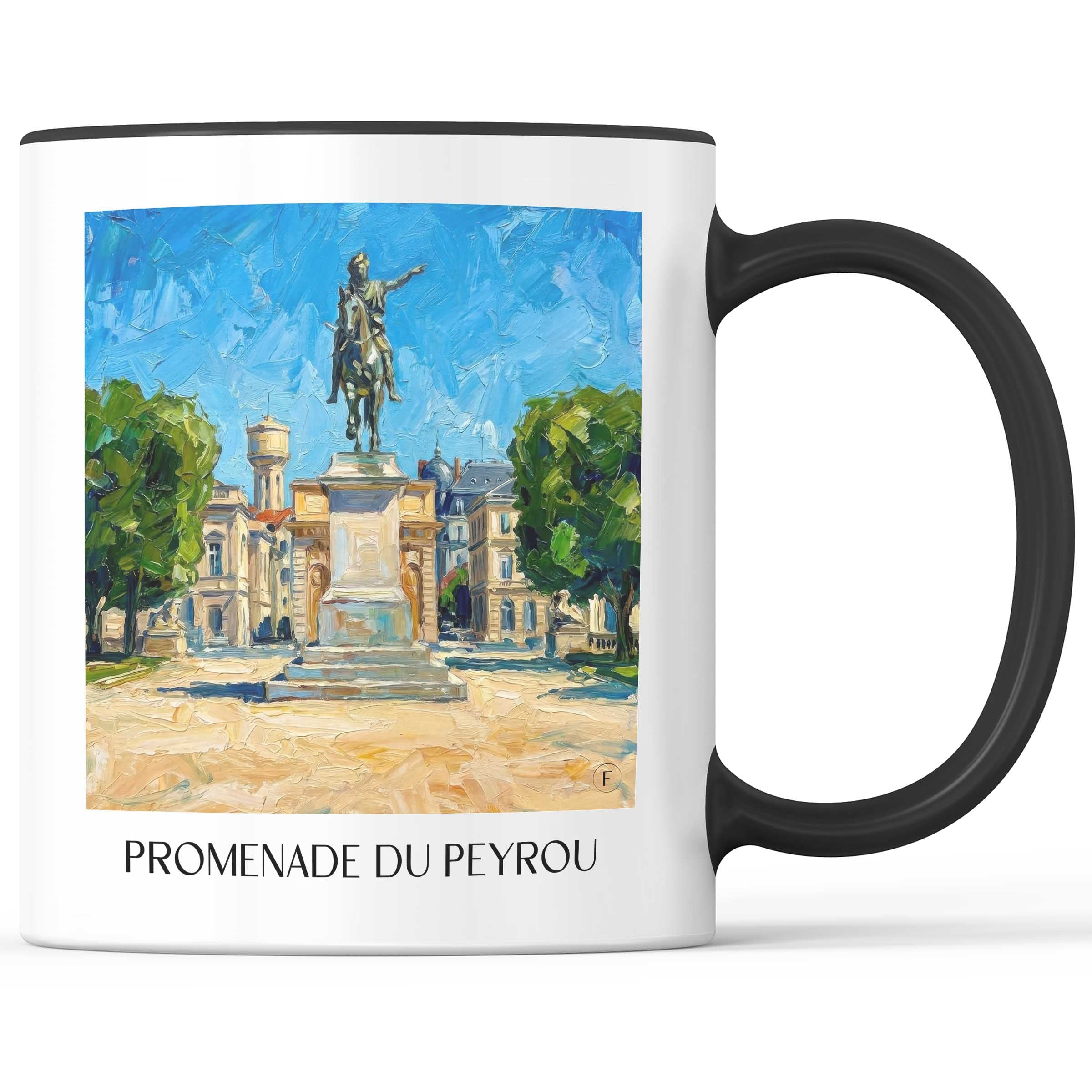 promenade-du-peyrou-montpellier-frankreich-kaffeebecher-oil-painting-oelgemaelde