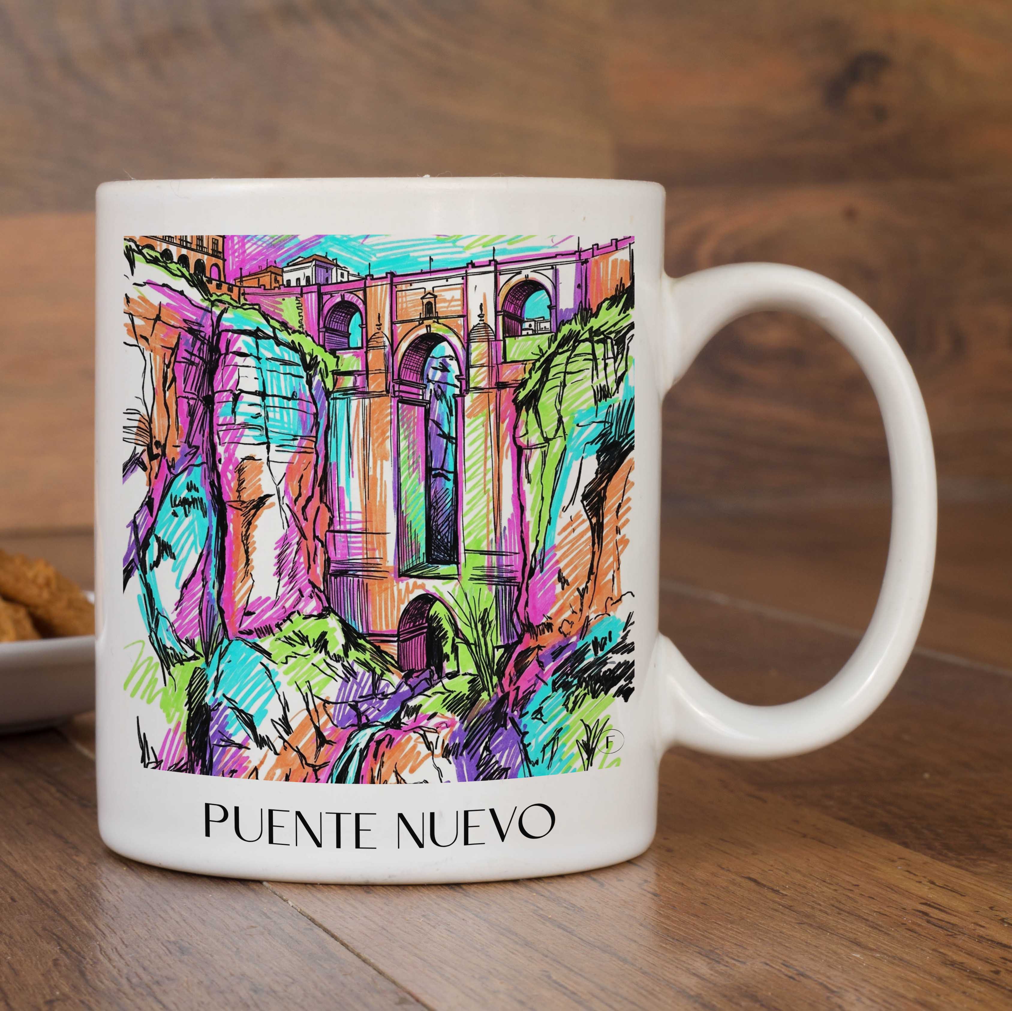 puente-nuevo-ronda-spanien-kaffeebecher-graffiti