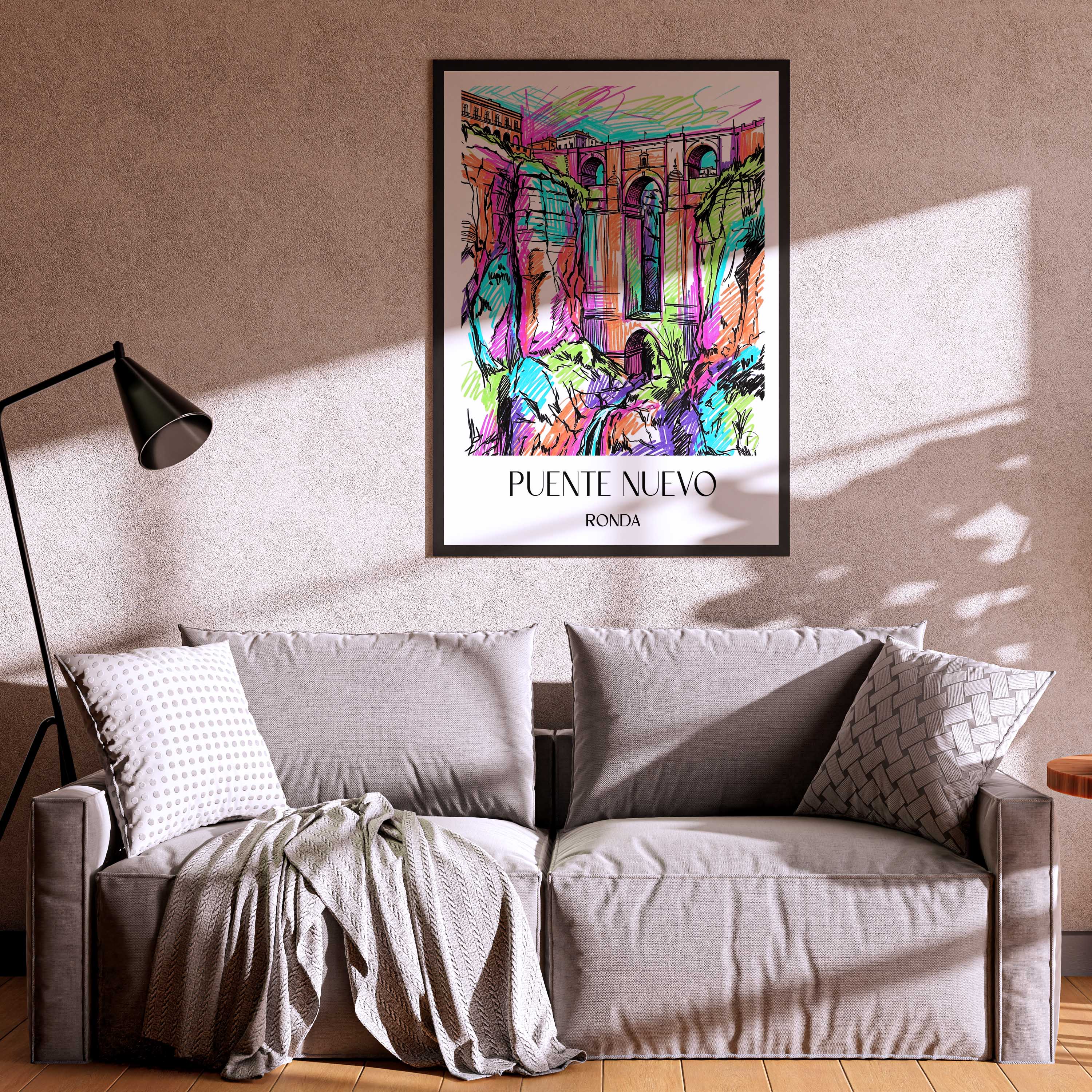 puente-nuevo-ronda-spanien-poster-graffiti