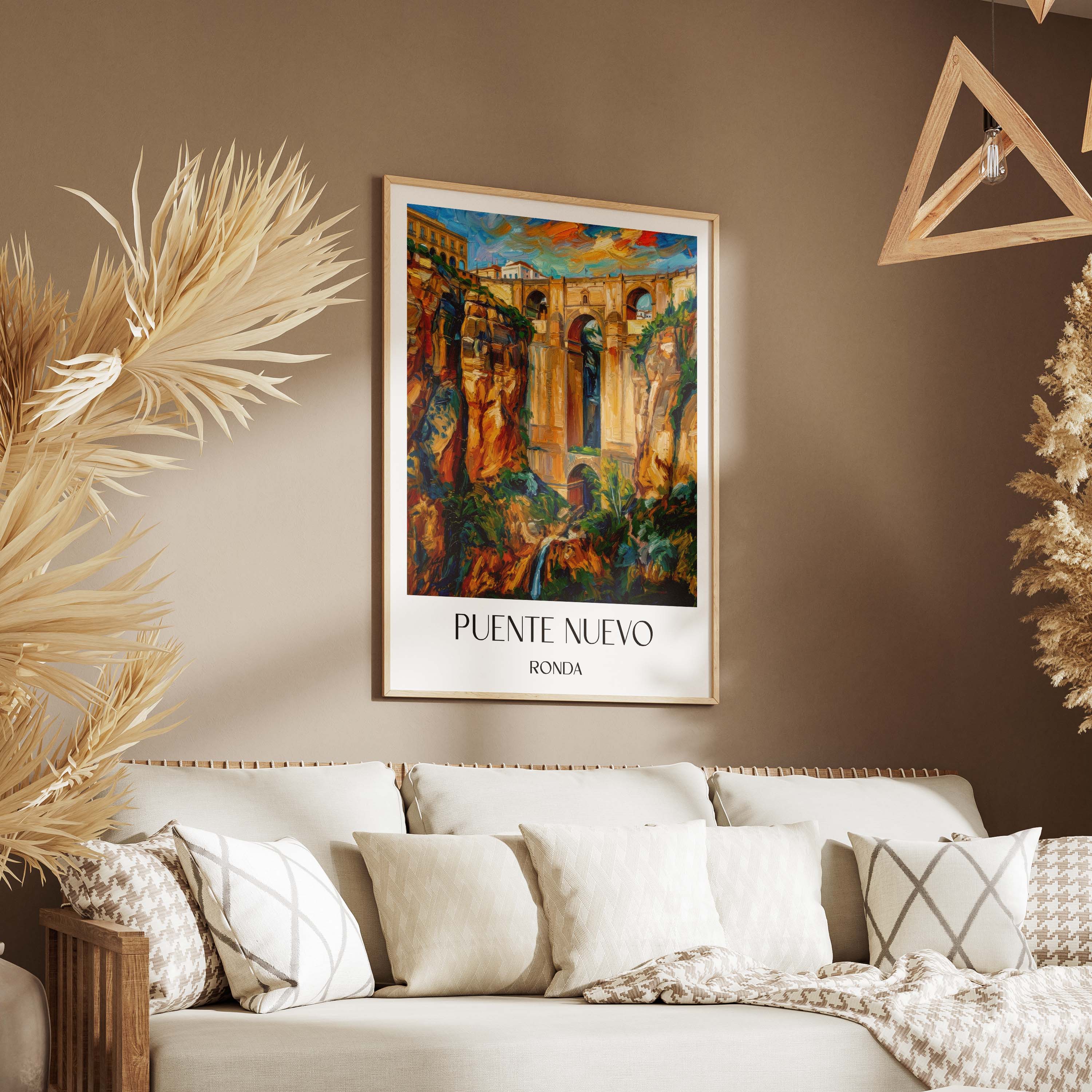 puente-nuevo-ronda-spanien-poster-oil-painting-oelgemaelde