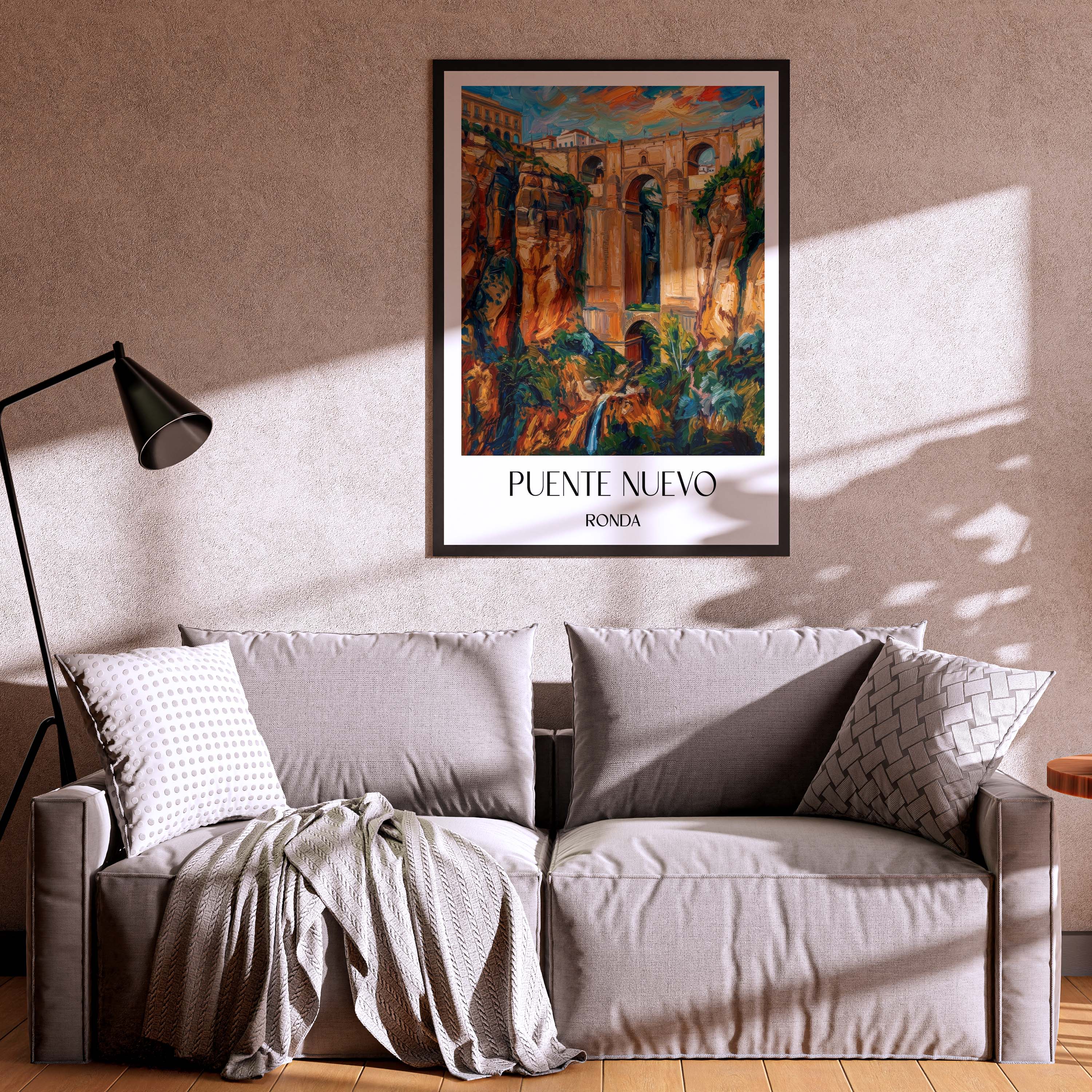 puente-nuevo-ronda-spanien-poster-oil-painting-oelgemaelde