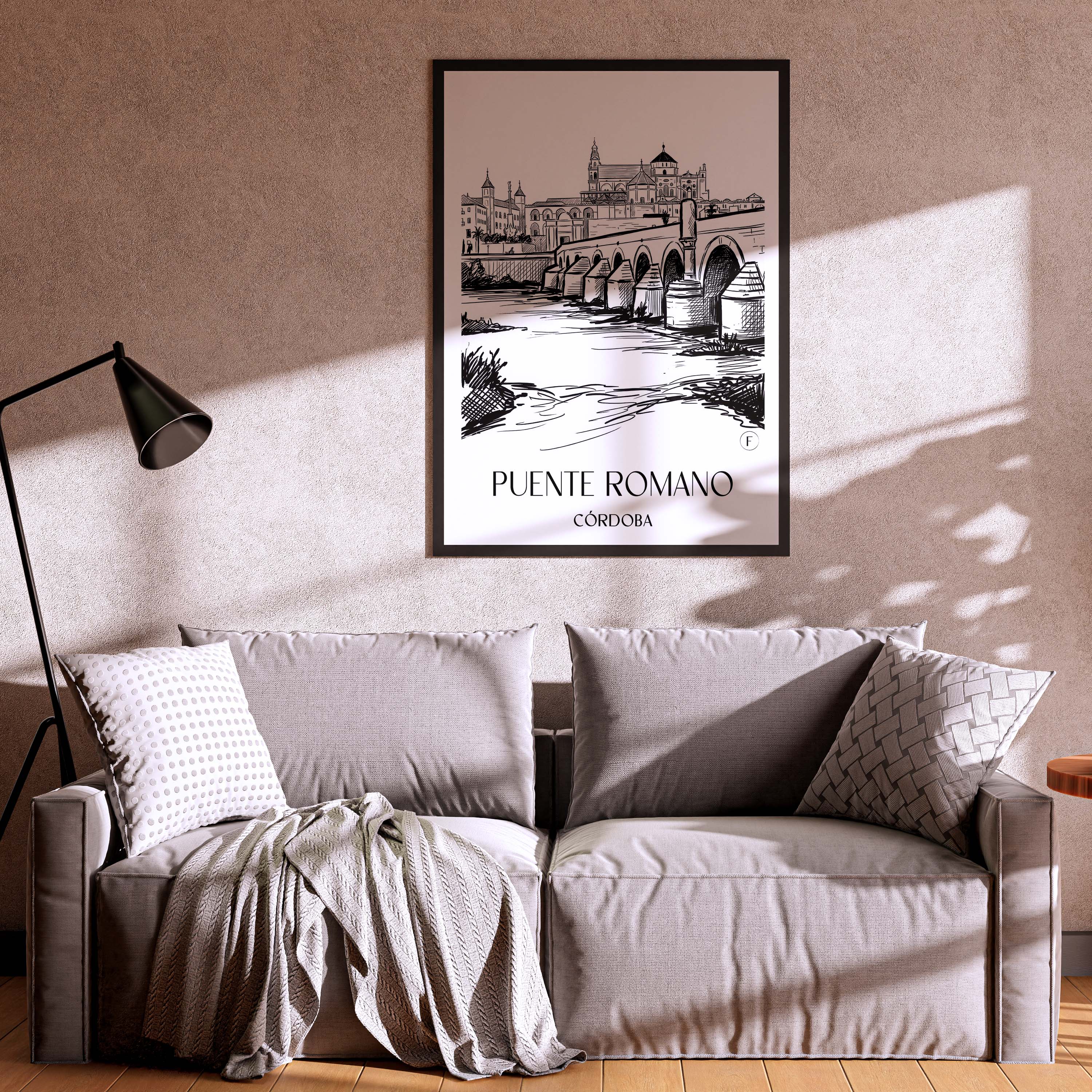 puente-romano-córdoba-spanien-poster-skizze