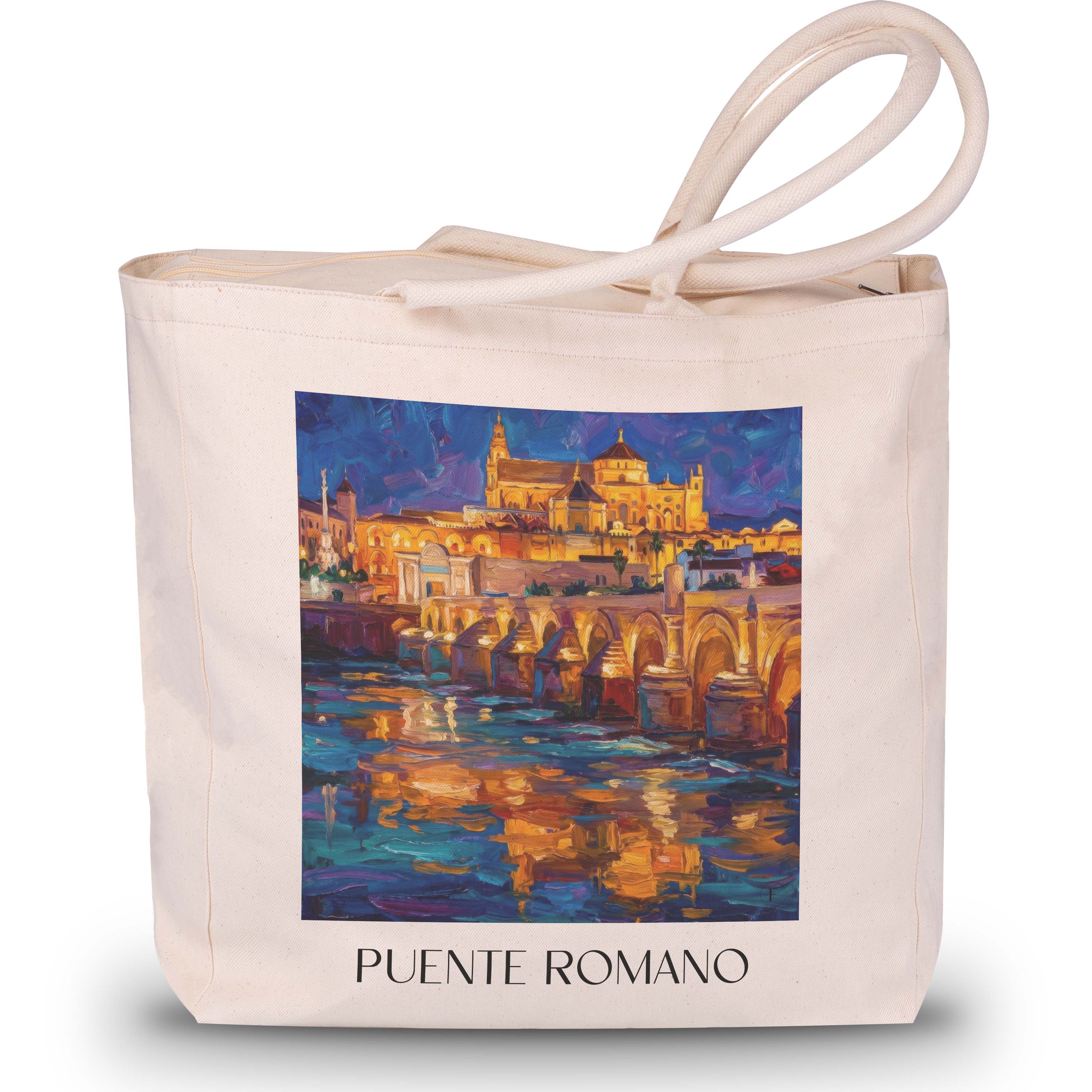 puente-romano-córdoba-spanien-einkaufstasche-oil-painting-oelgemaelde