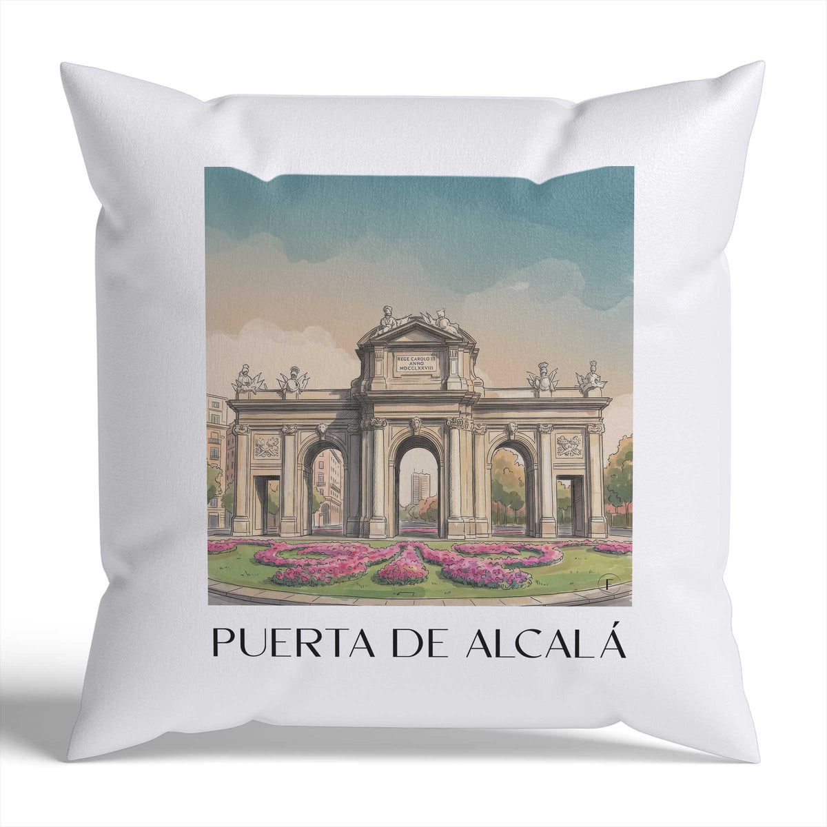puerta-de-alcalá-madrid-spanien-kissenbezug-aquarell