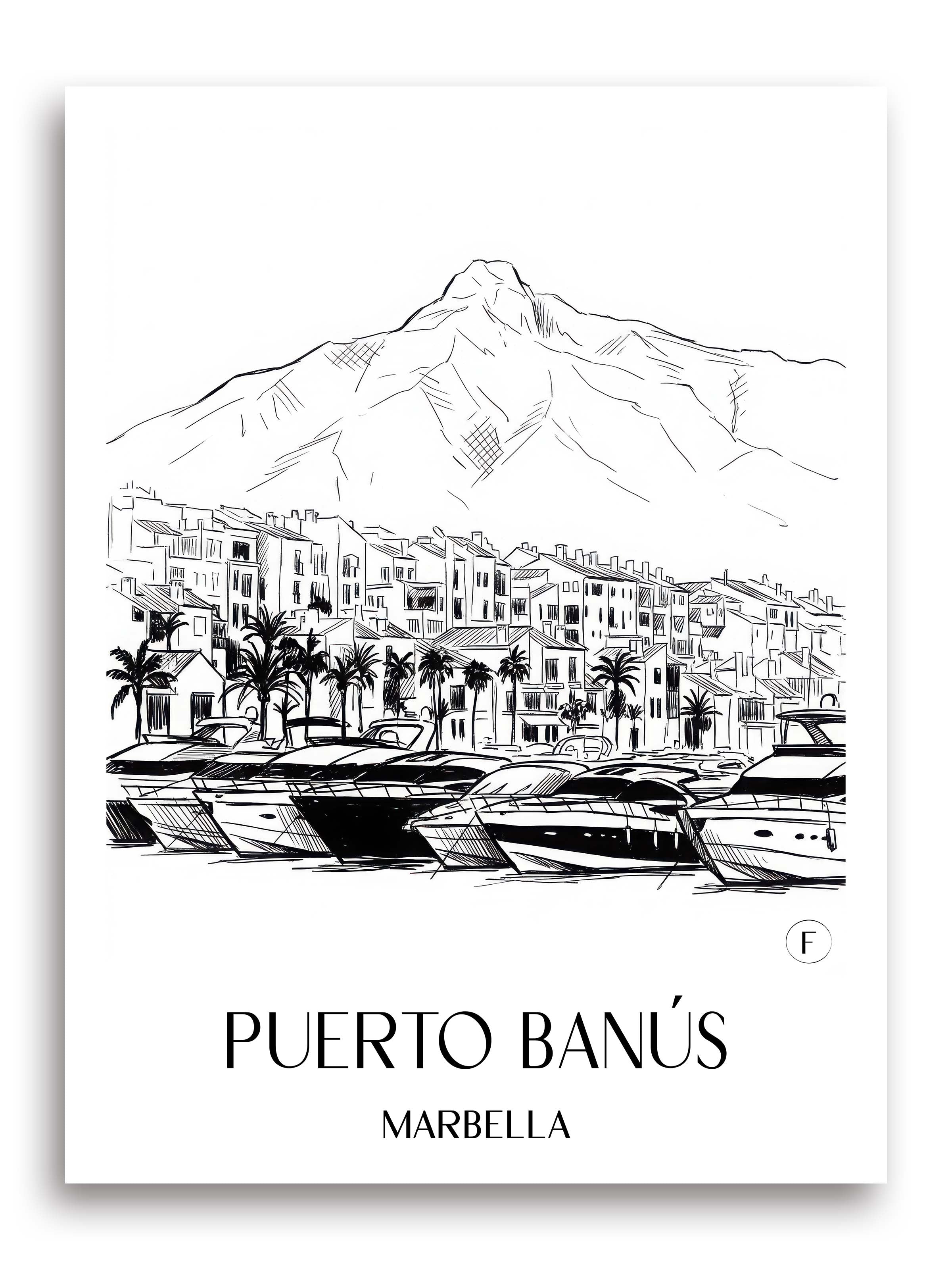 puerto-banús-marbella-spanien-poster-skizze