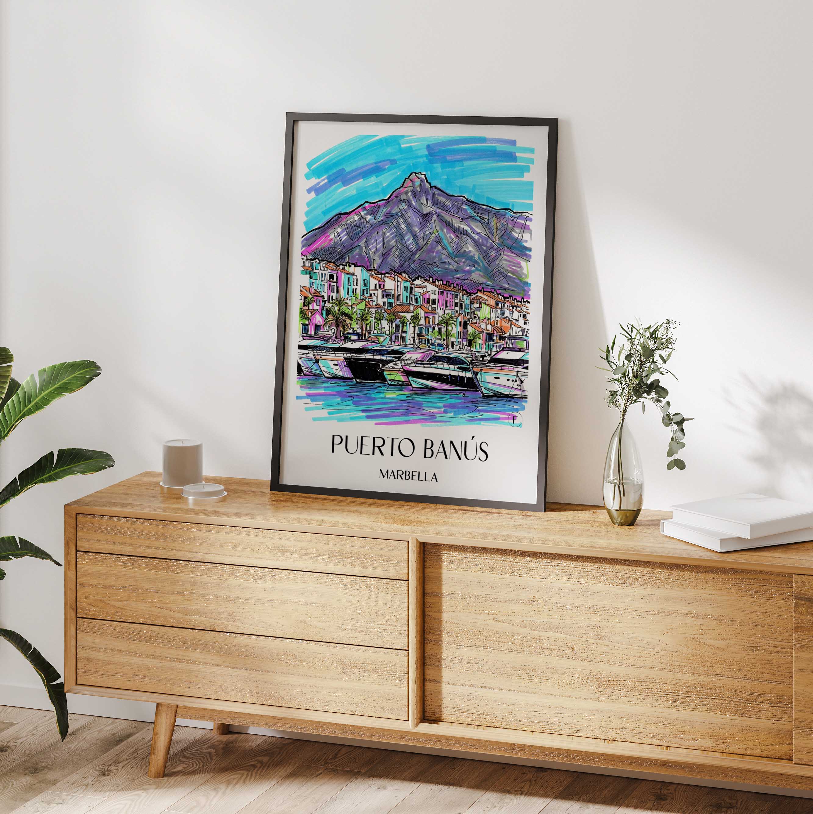 puerto-banús-marbella-spanien-poster-graffiti