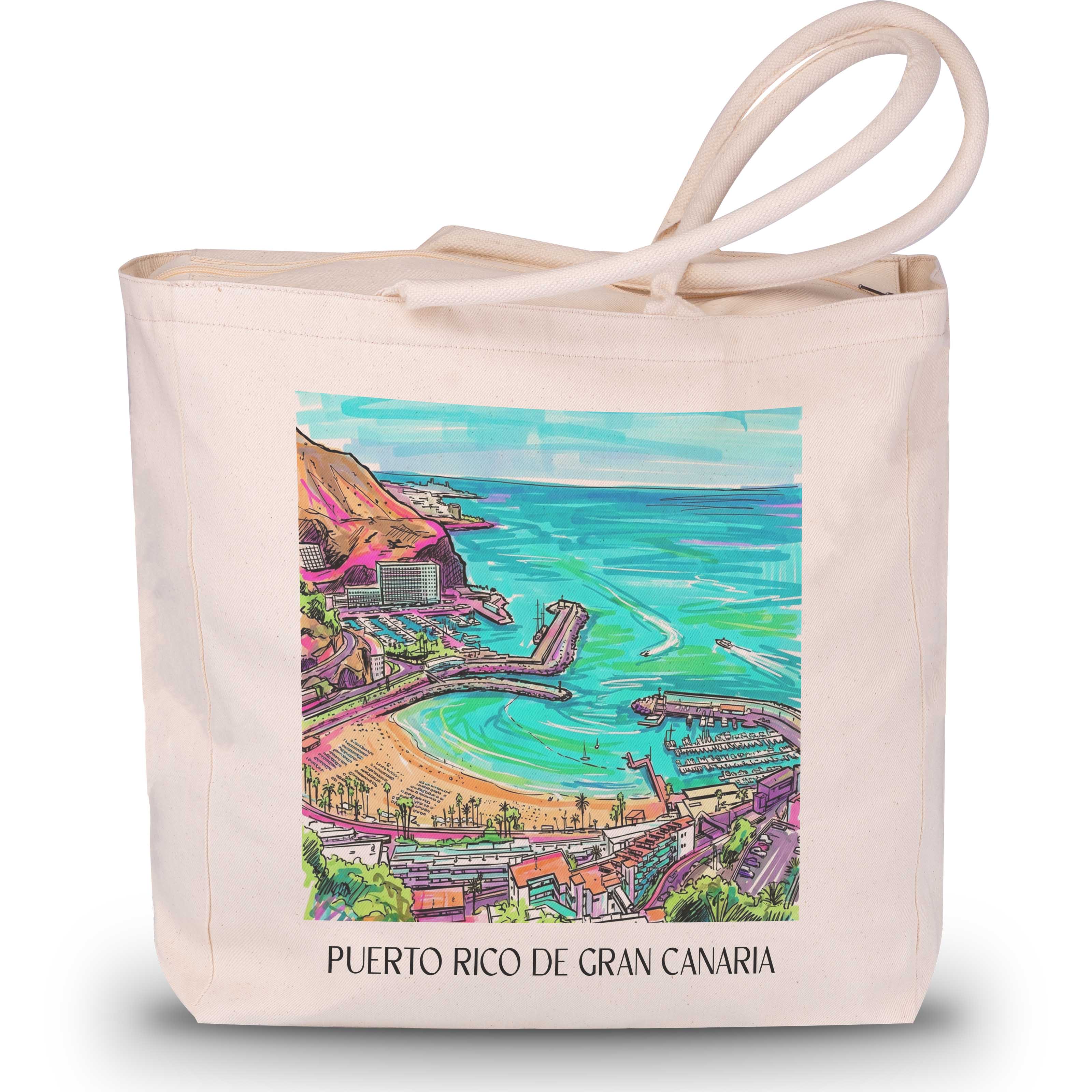 puerto-rico-gran-canaria-puerto-rico-und-spanien-einkaufstasche-graffiti