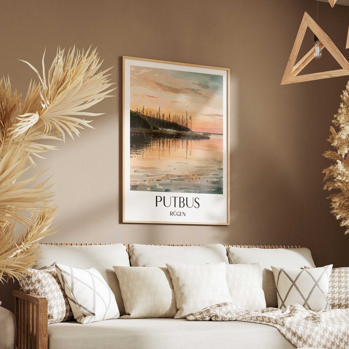 putbus-rügen-deutschland-poster-aquarell