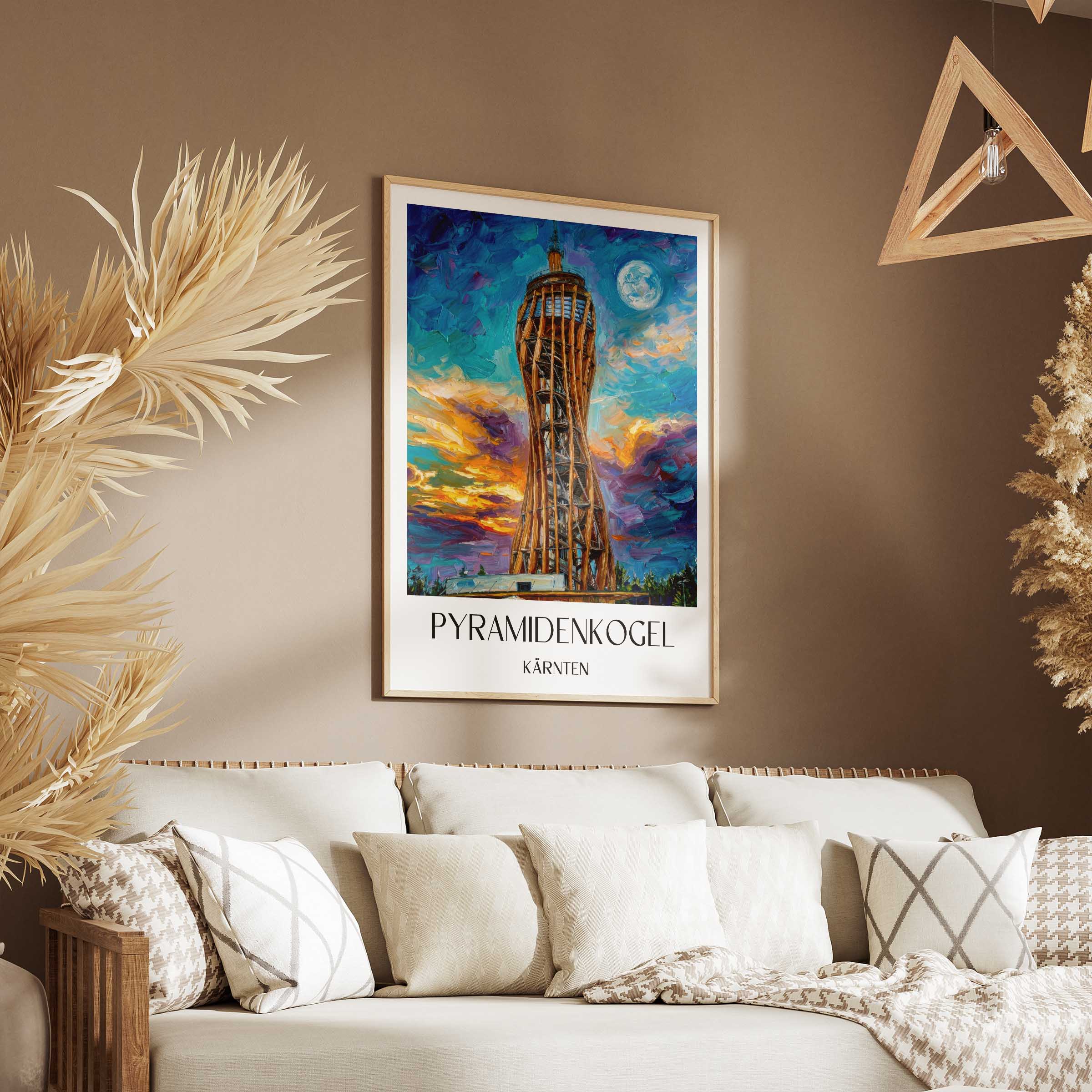 pyramidenkogel-kärnten-österreich-poster-oil-painting-oelgemaelde