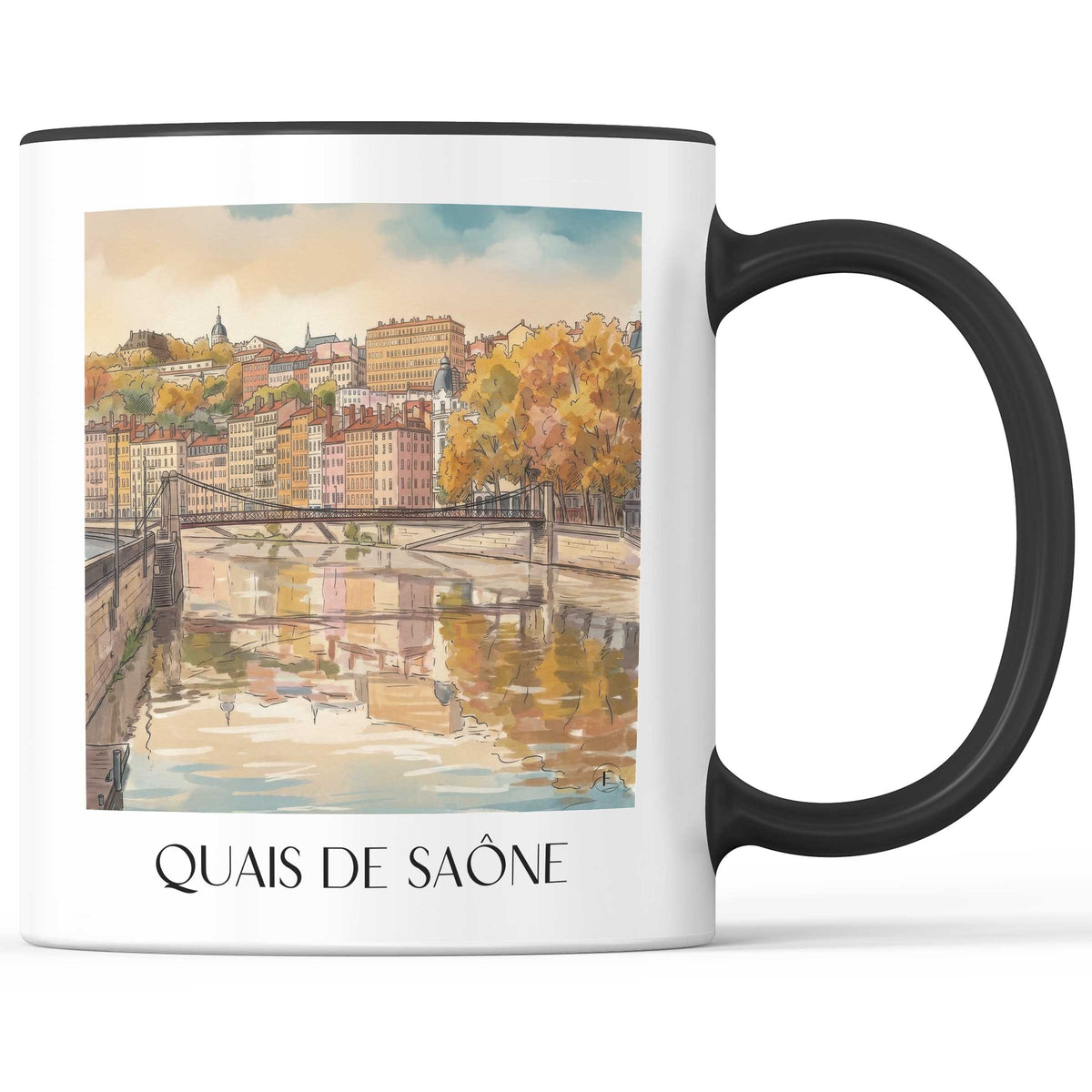 quais-de-saône-lyon-frankreich-kaffeebecher-aquarell