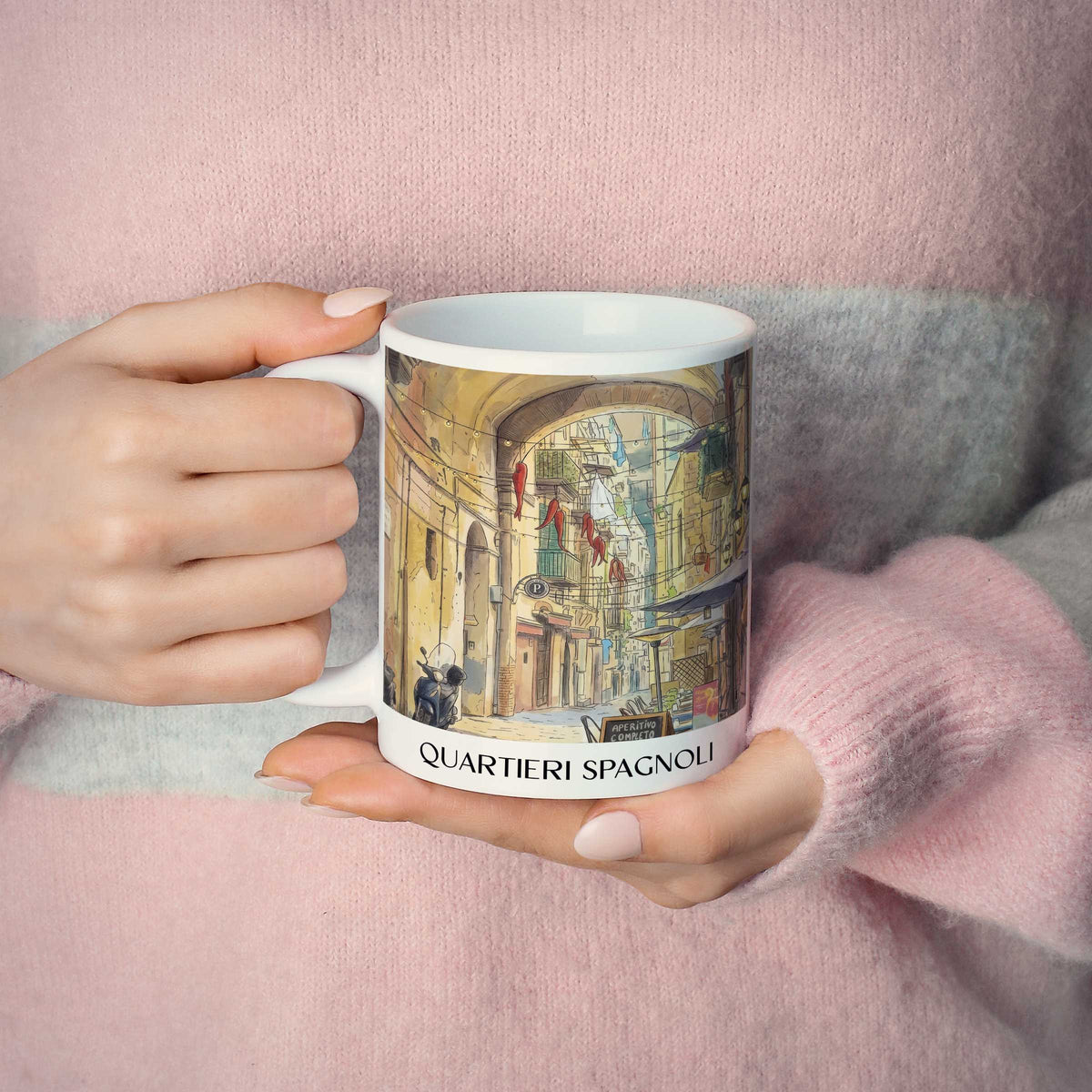 quartieri-spagnoli-neapel-italien-kaffeebecher-aquarell
