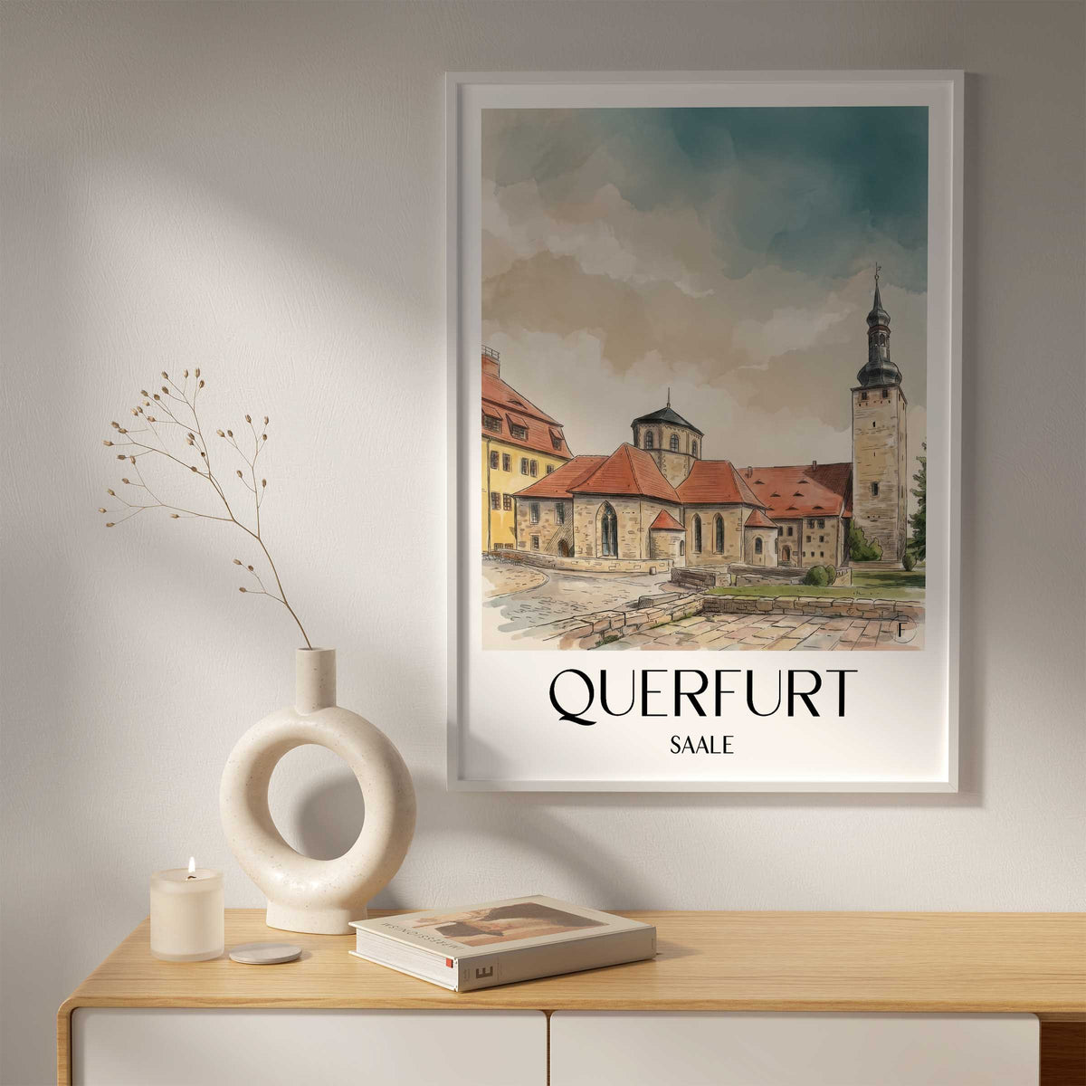 querfurt-saale-deutschland-poster-aquarell