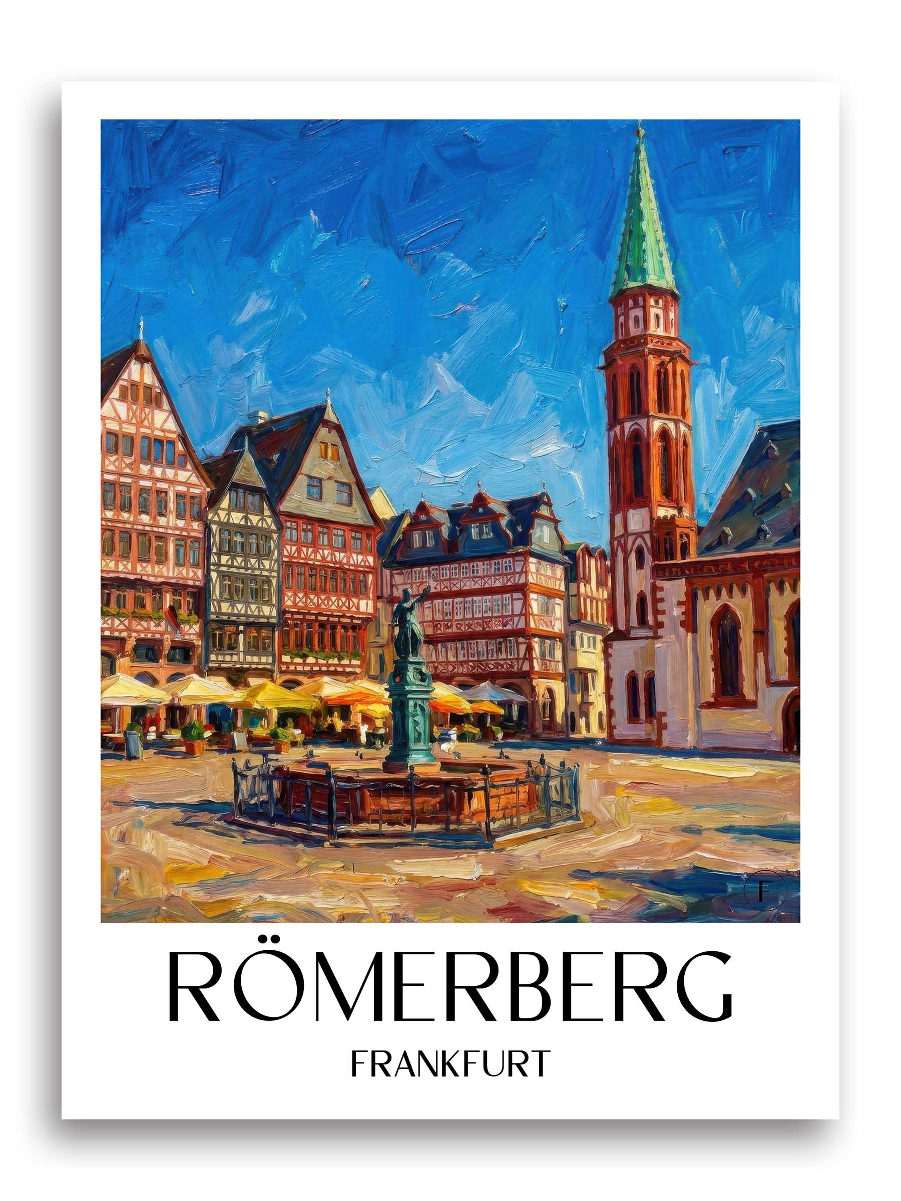 römerberg-frankfurt-deutschland-poster-oil-painting-oelgemaelde