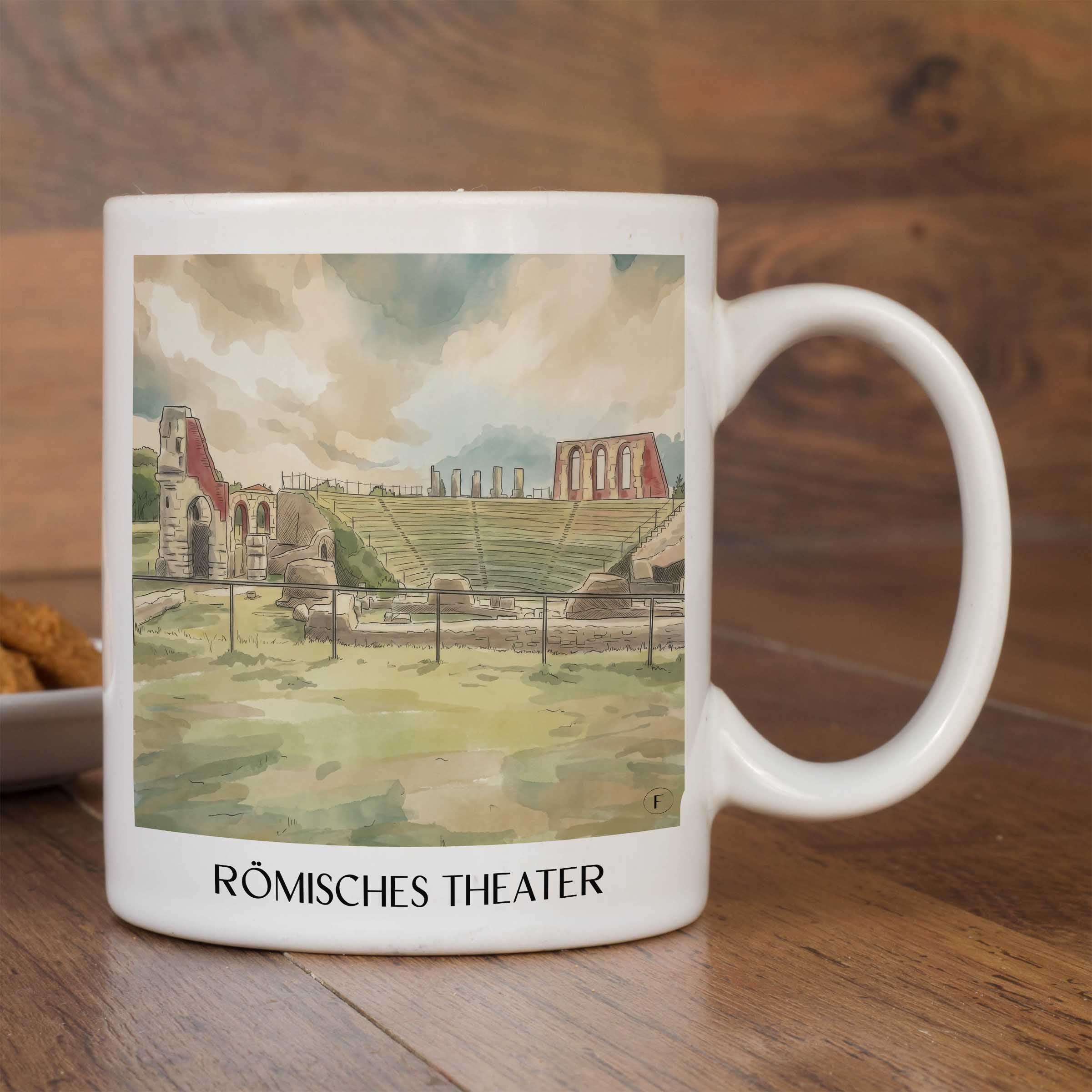 römisches-theater-gubbio-italien-kaffeebecher-aquarell