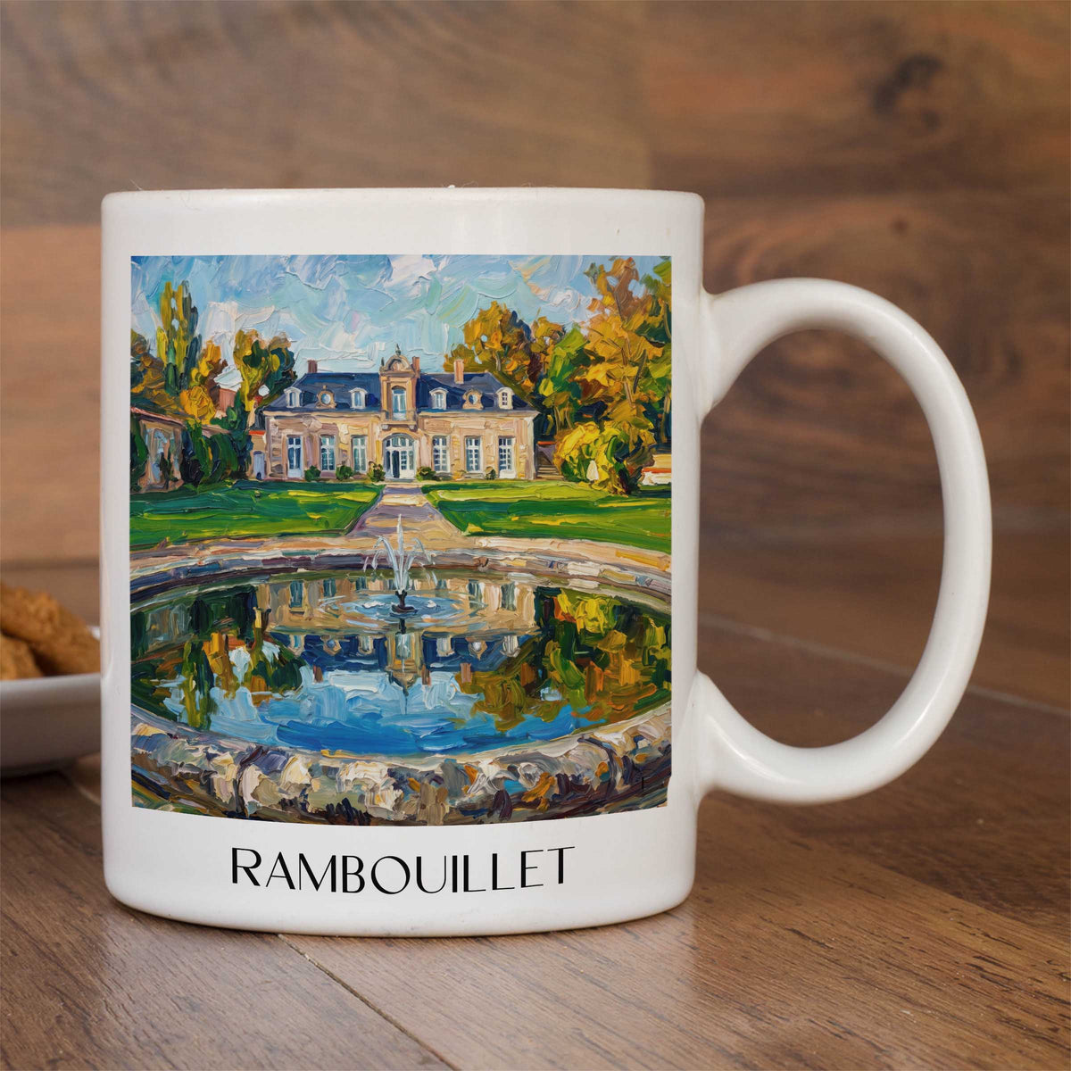rambouillet-île-de-france-frankreich-kaffeebecher-oil-painting-oelgemaelde