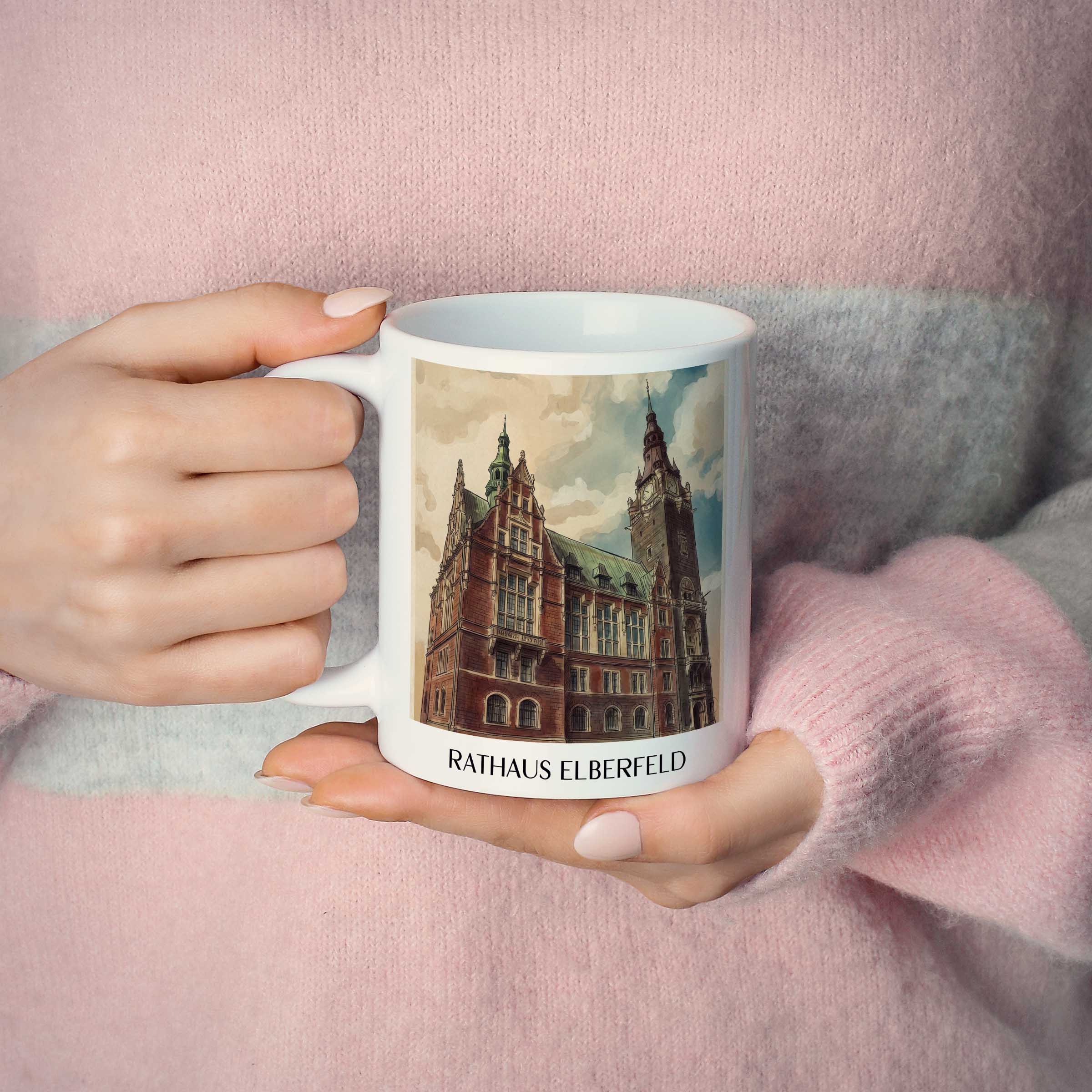 rathaus-elberfeld-wuppertal-deutschland-kaffeebecher-aquarell