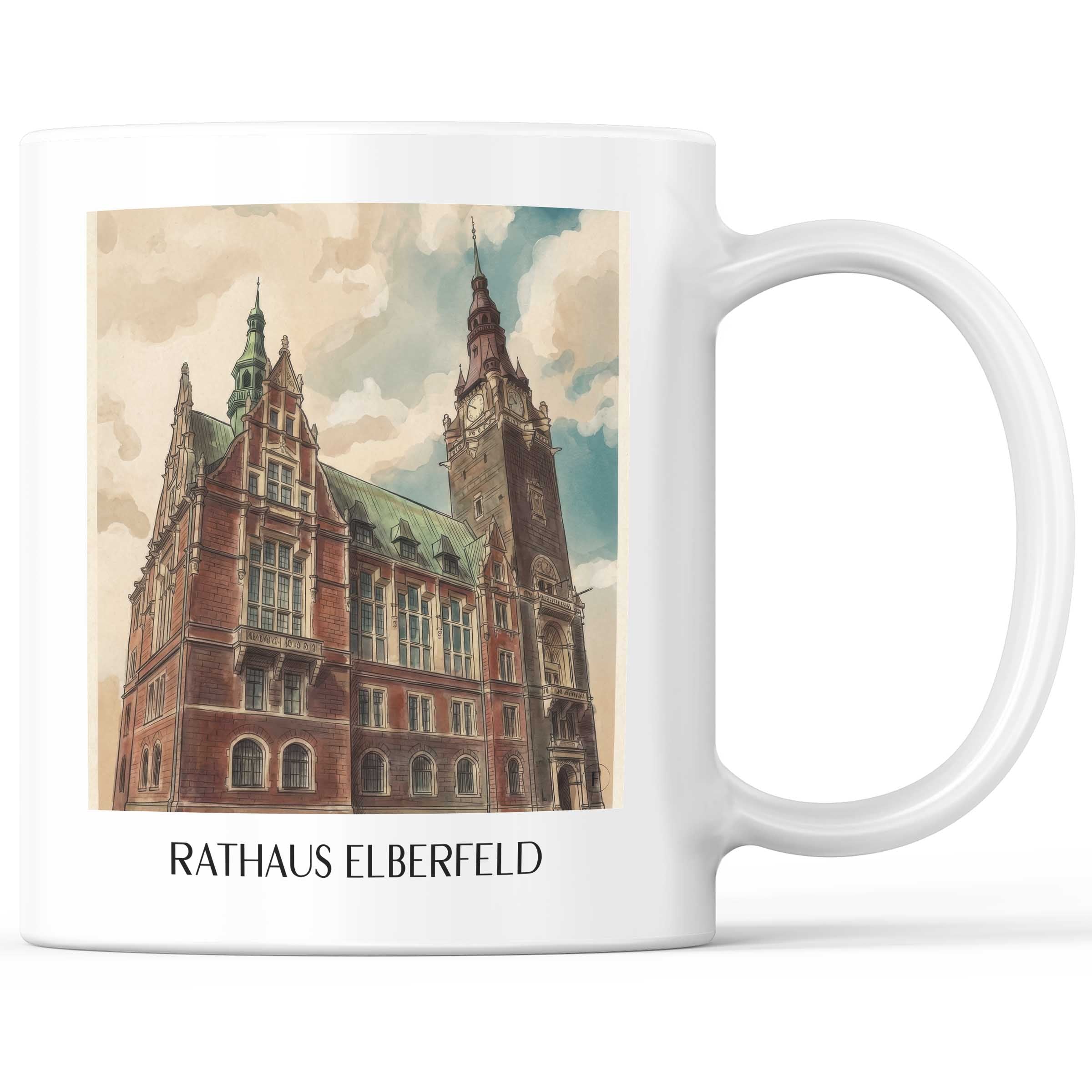 rathaus-elberfeld-wuppertal-deutschland-kaffeebecher-aquarell