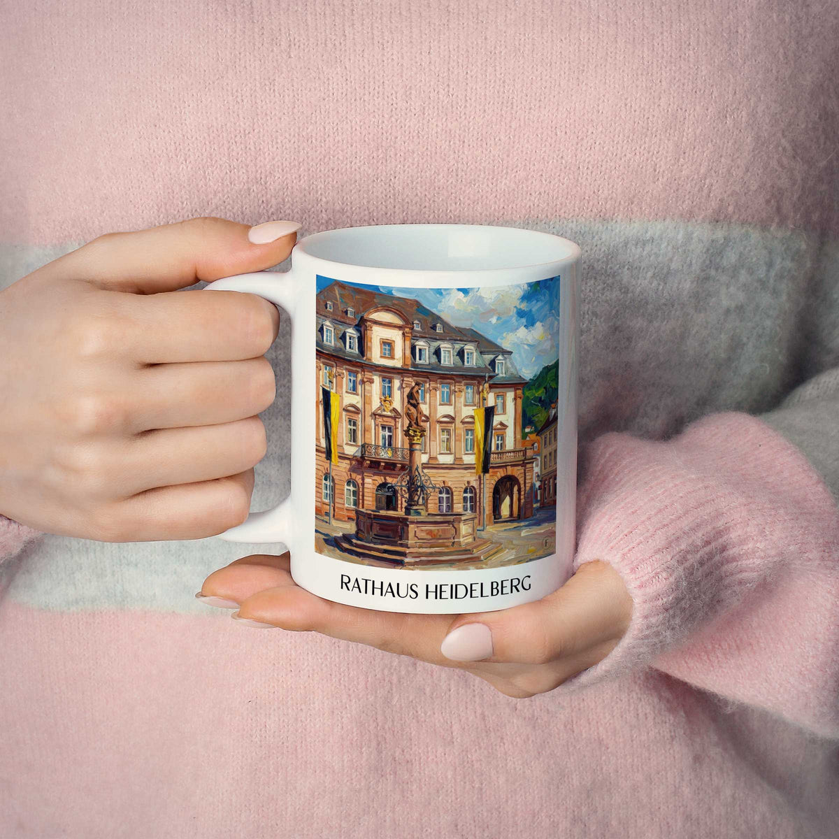 rathaus-heidelberg-deutschland-kaffeebecher-oil-painting-oelgemaelde