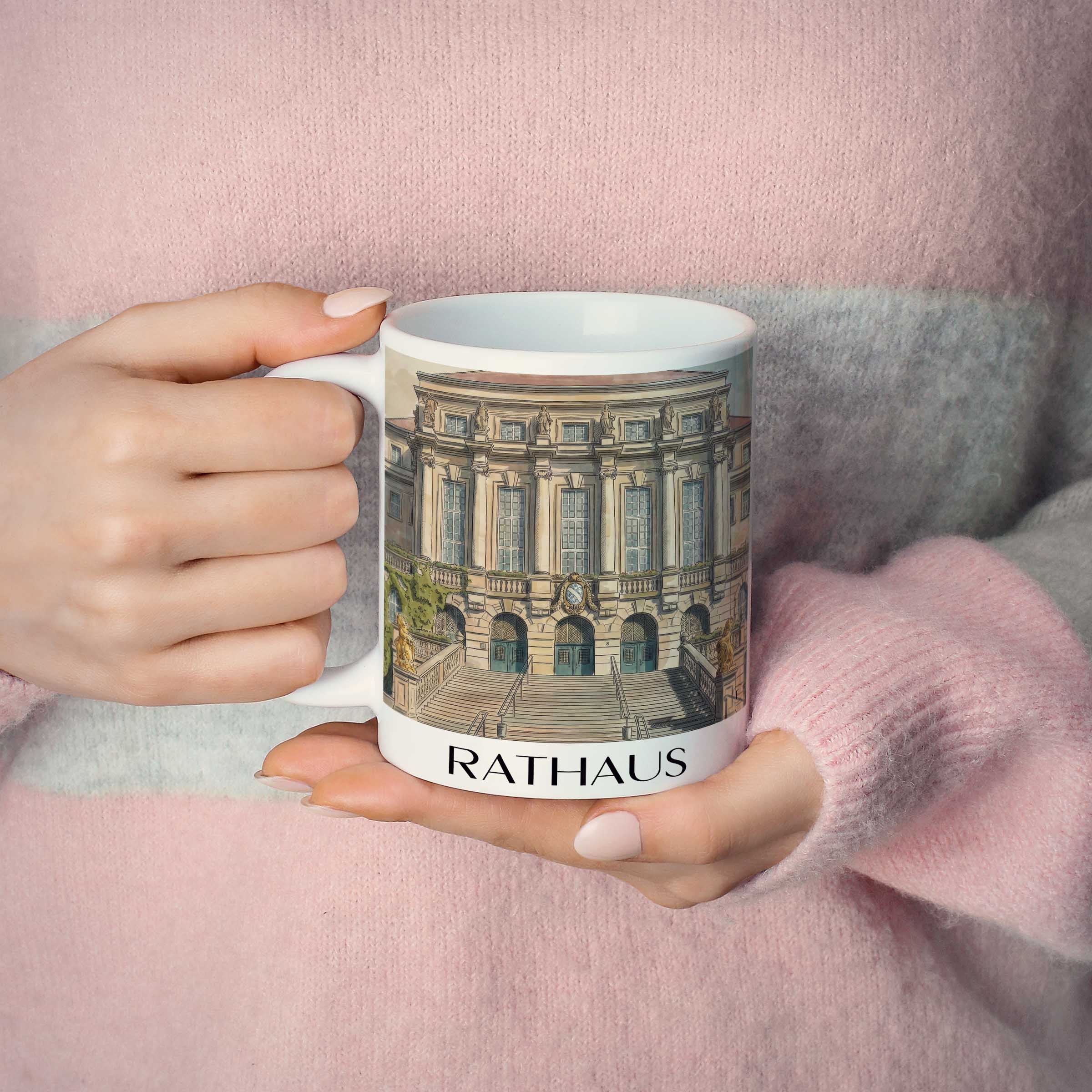 rathaus-kassel-deutschland-kaffeebecher-aquarell