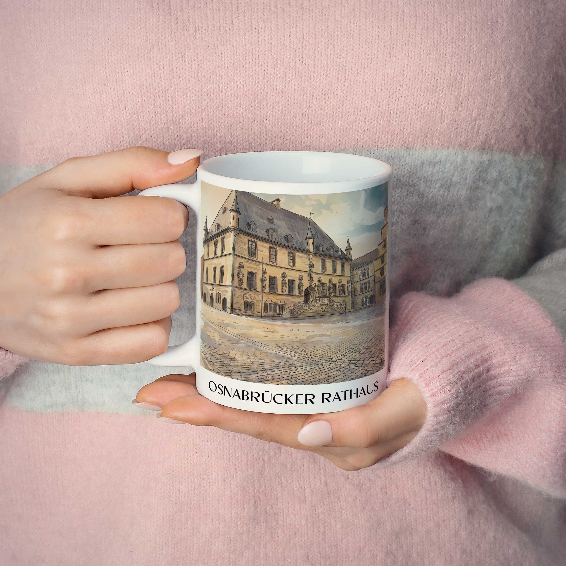 rathaus-osnabrück-deutschland-kaffeebecher-aquarell