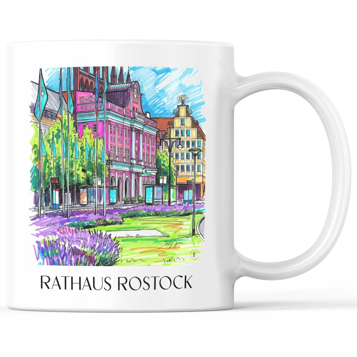 rathaus-rostock-deutschland-kaffeebecher-graffiti
