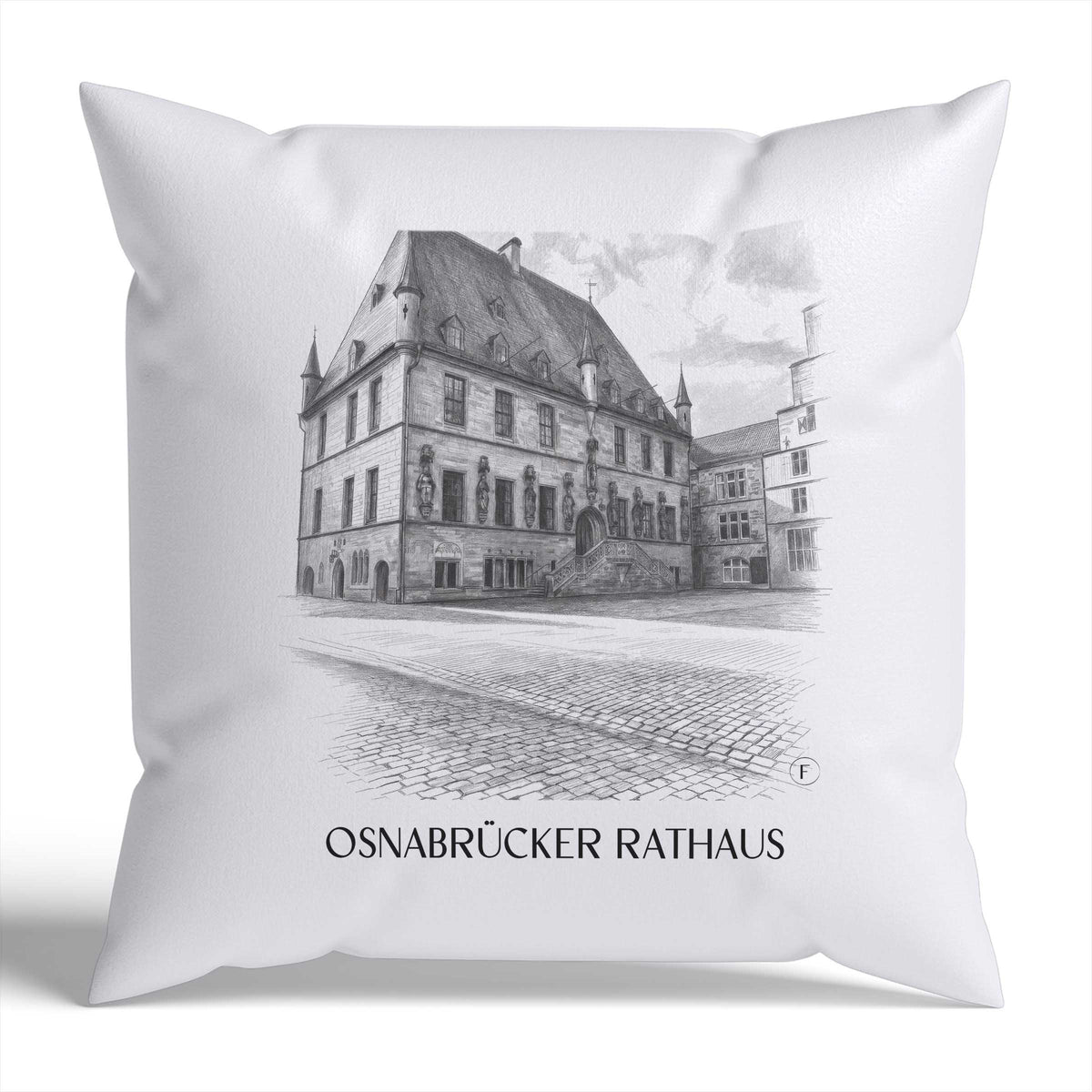 rathaus-osnabrück-deutschland-kissenbezug-bleistift-zeichnung-drawing