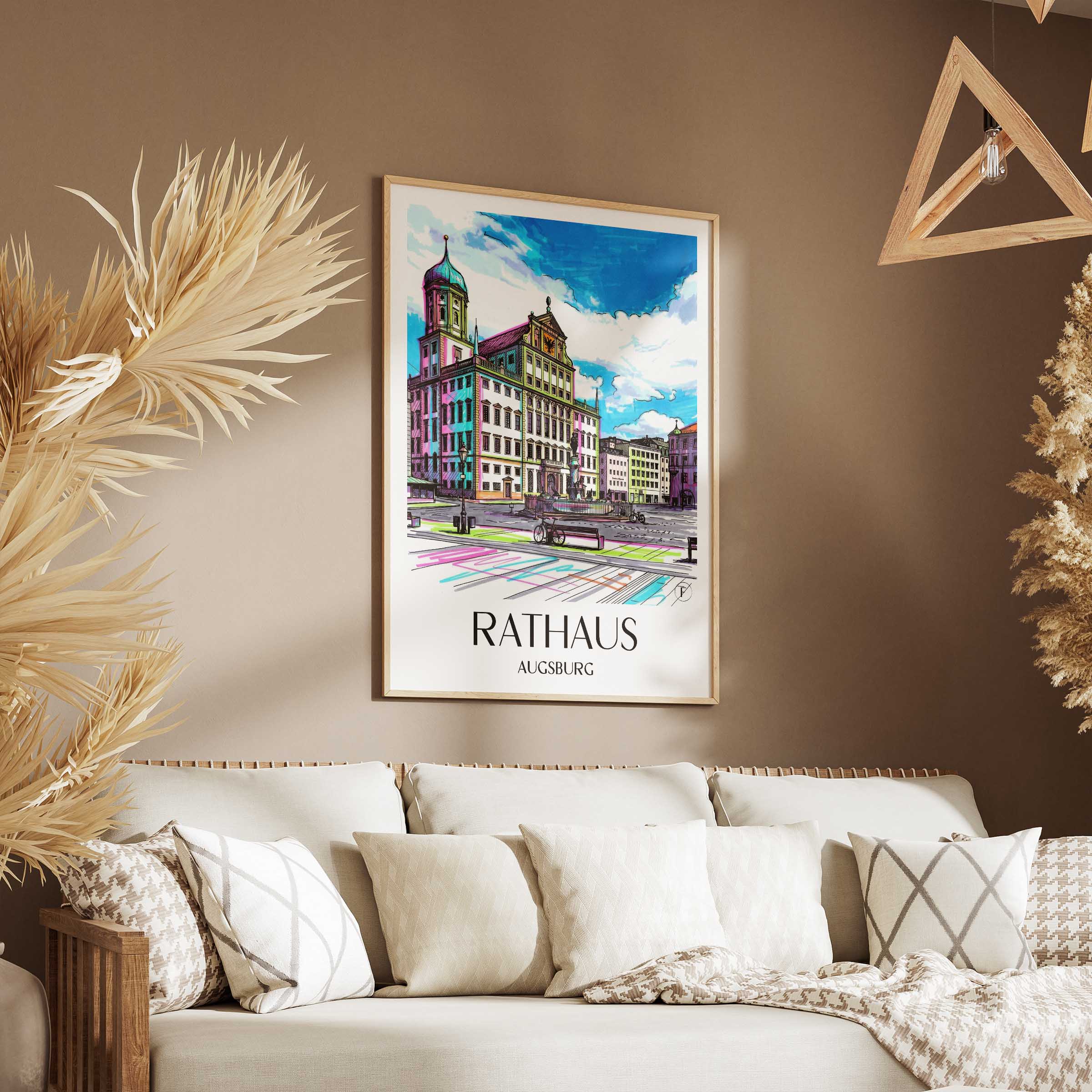 rathaus-augsburg-deutschland-poster-graffiti