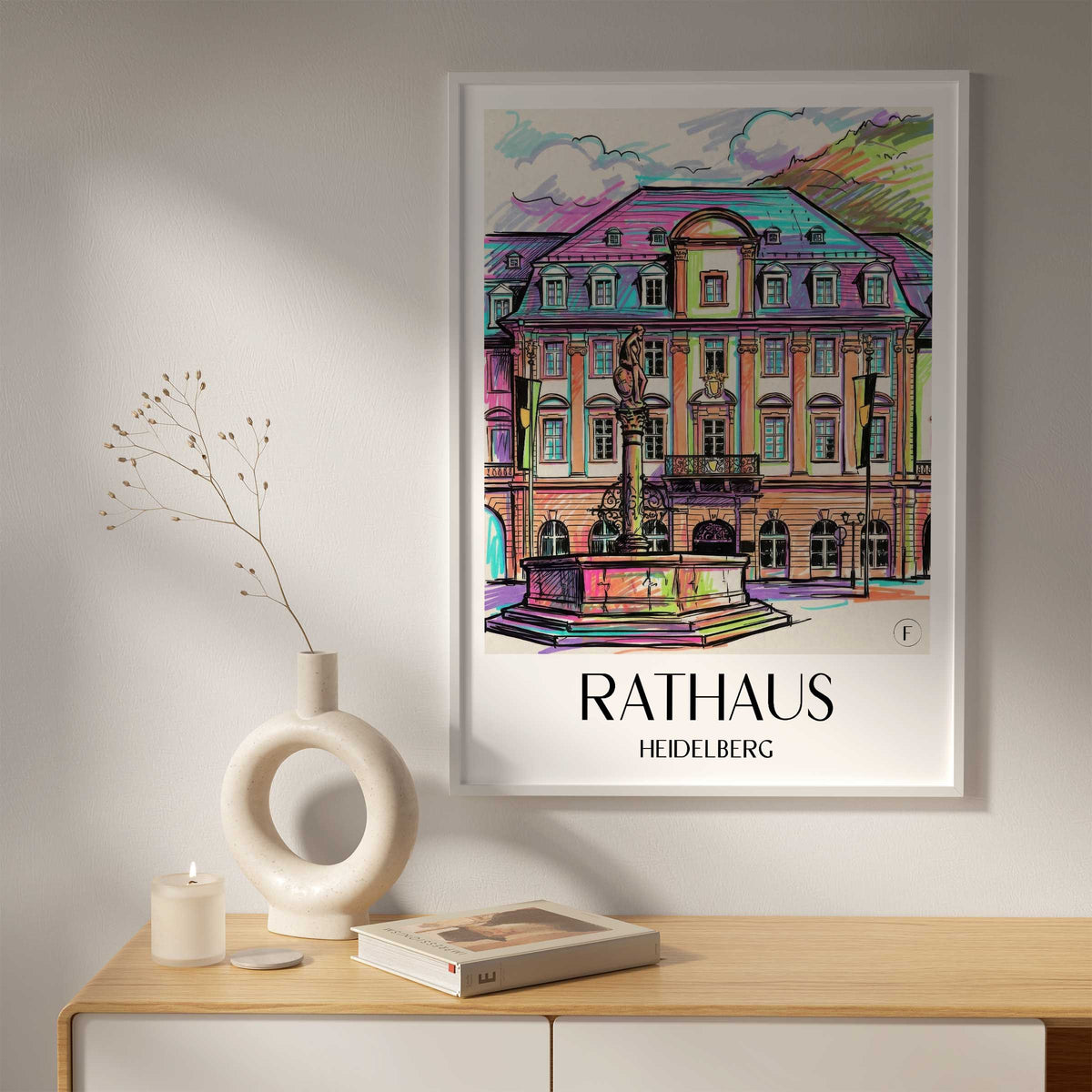 rathaus-heidelberg-deutschland-poster-graffiti
