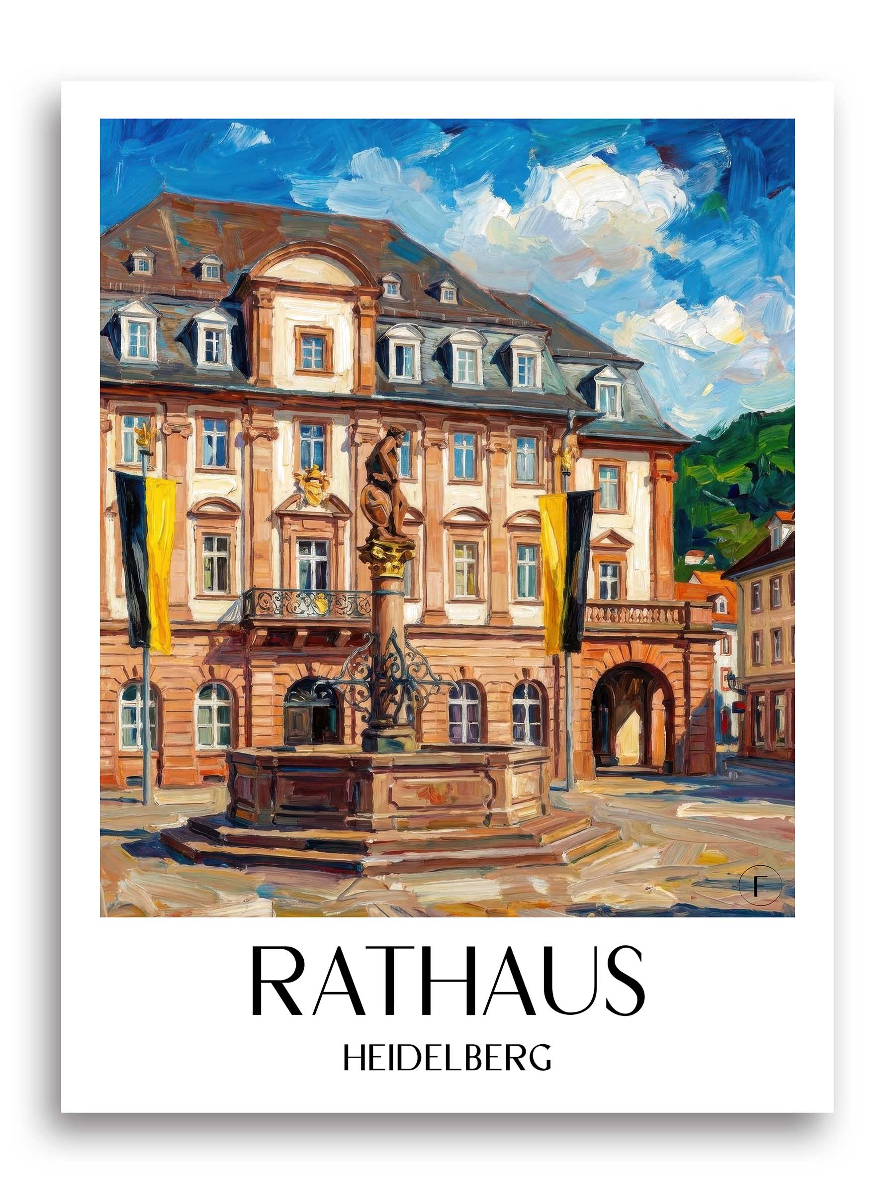 rathaus-heidelberg-deutschland-poster-oil-painting-oelgemaelde