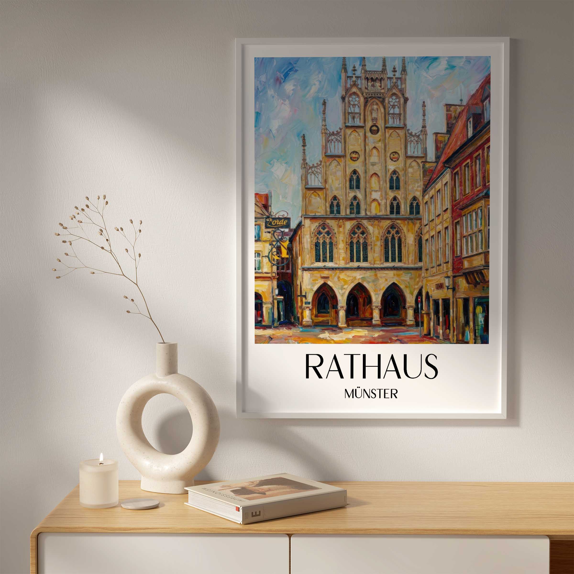 rathaus-münster-deutschland-poster-oil-painting-oelgemaelde