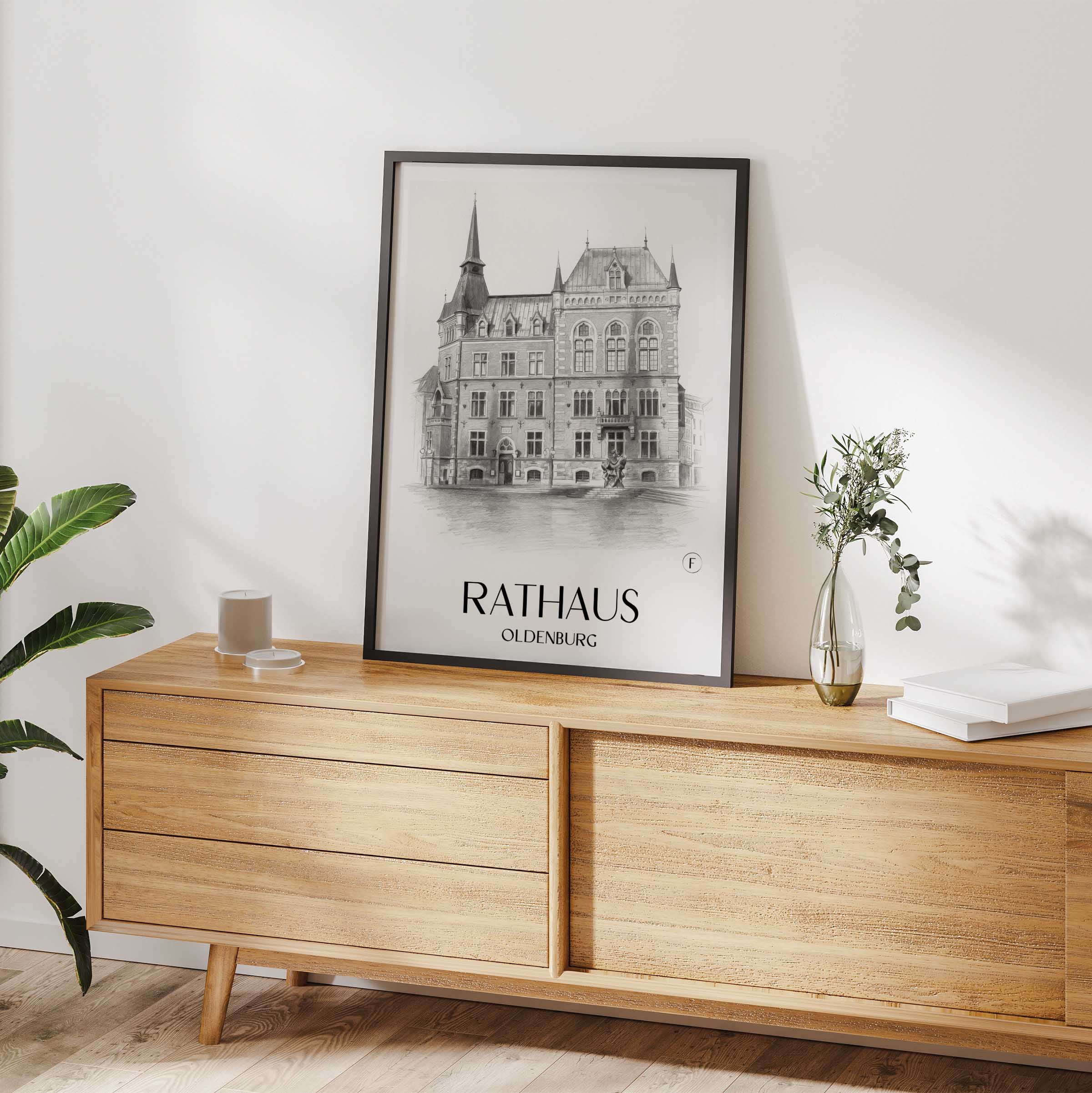 rathaus-oldenburg-deutschland-poster-bleistift-zeichnung-drawing