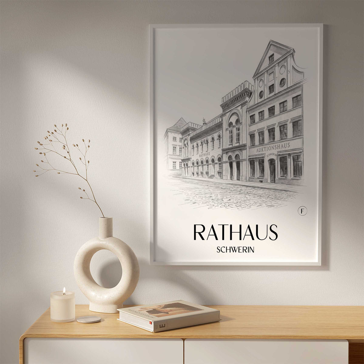 rathaus-schwerin-deutschland-poster-bleistift-zeichnung-drawing
