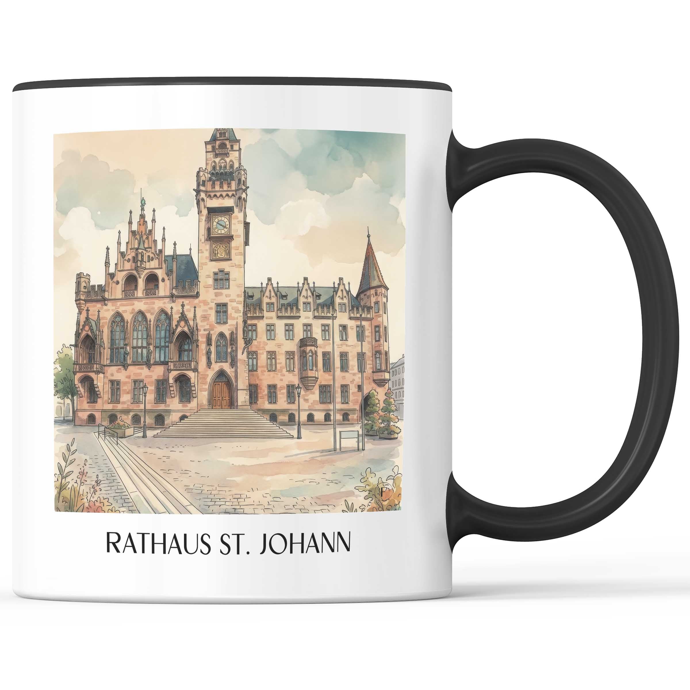 rathaus-st.-johann-saarbrücken-deutschland-kaffeebecher-aquarell