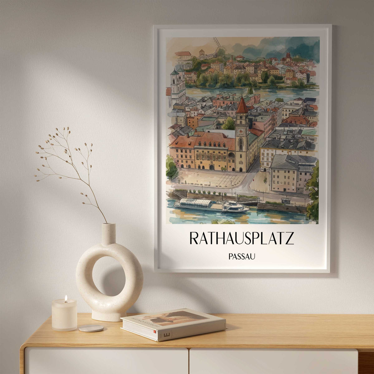 rathausplatz-passau-deutschland-poster-aquarell