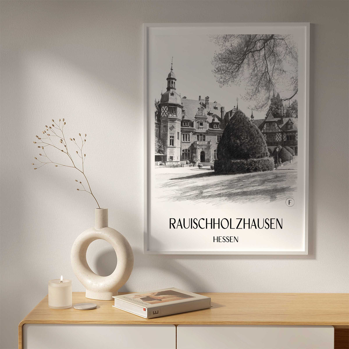 rauischholzhausen-hessen-deutschland-poster-bleistift-zeichnung-drawing