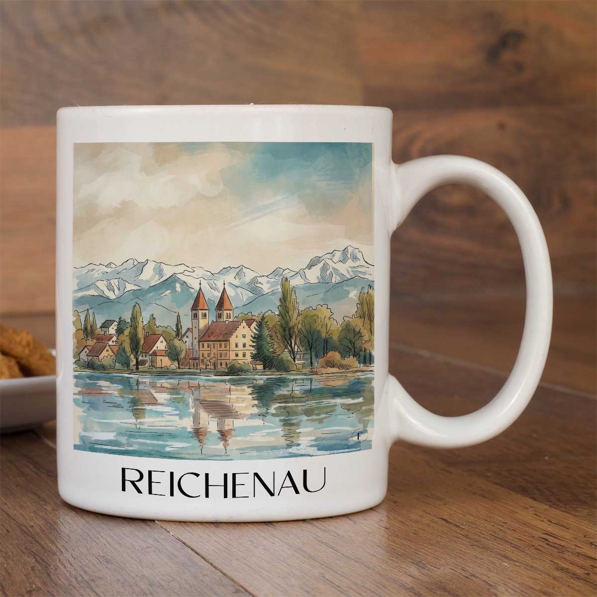 reichenau-bodensee-deutschland-kaffeebecher-aquarell