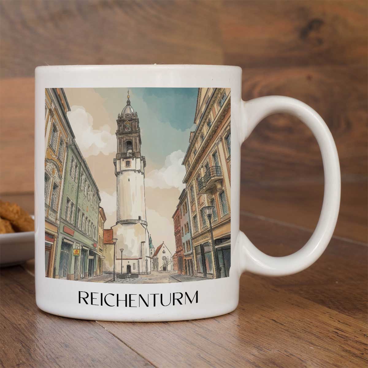 reichenturm--bautzen-deutschland-kaffeebecher-aquarell