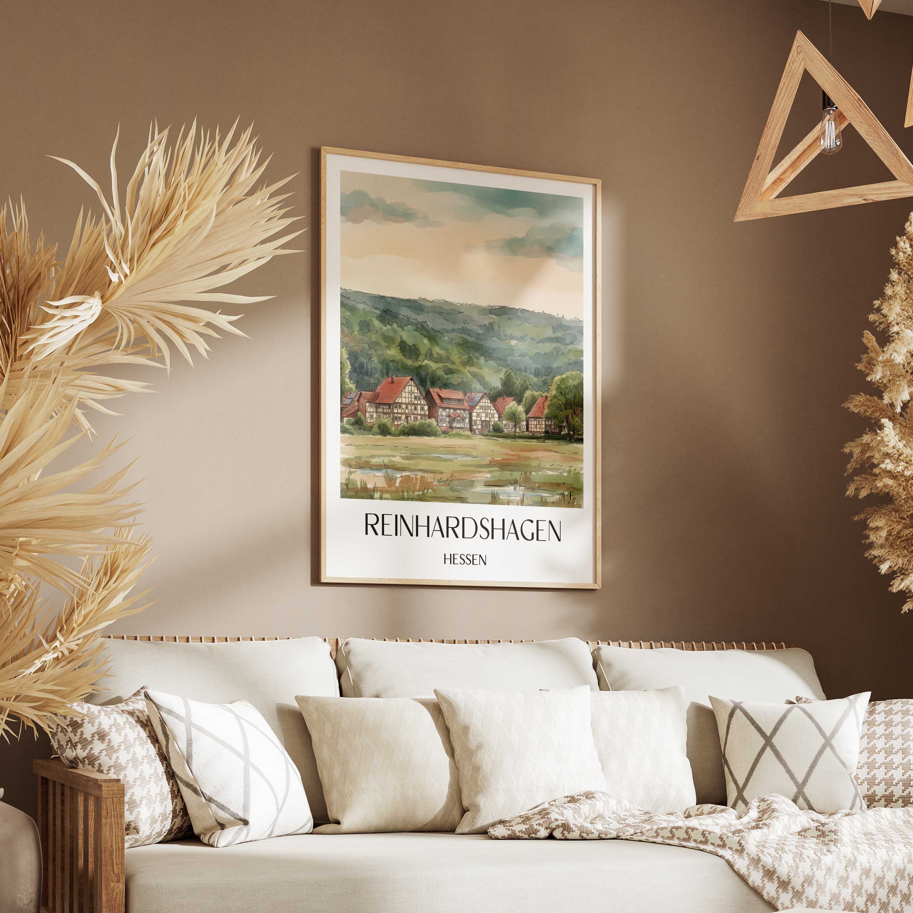 reinhardshagen-hessen-deutschland-poster-aquarell